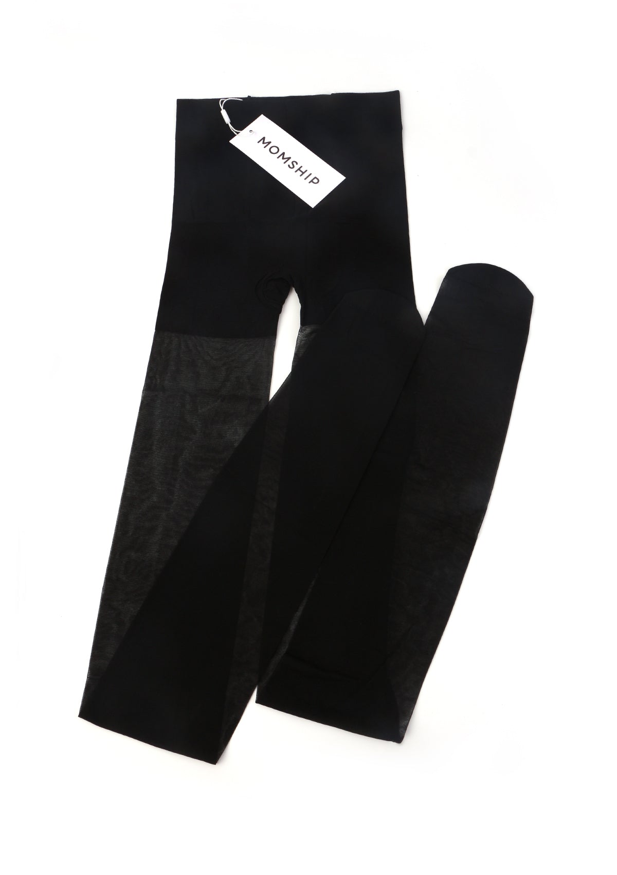 MOMSHIP High Waist Sheer Black Tights Pantyhose - HSIA
