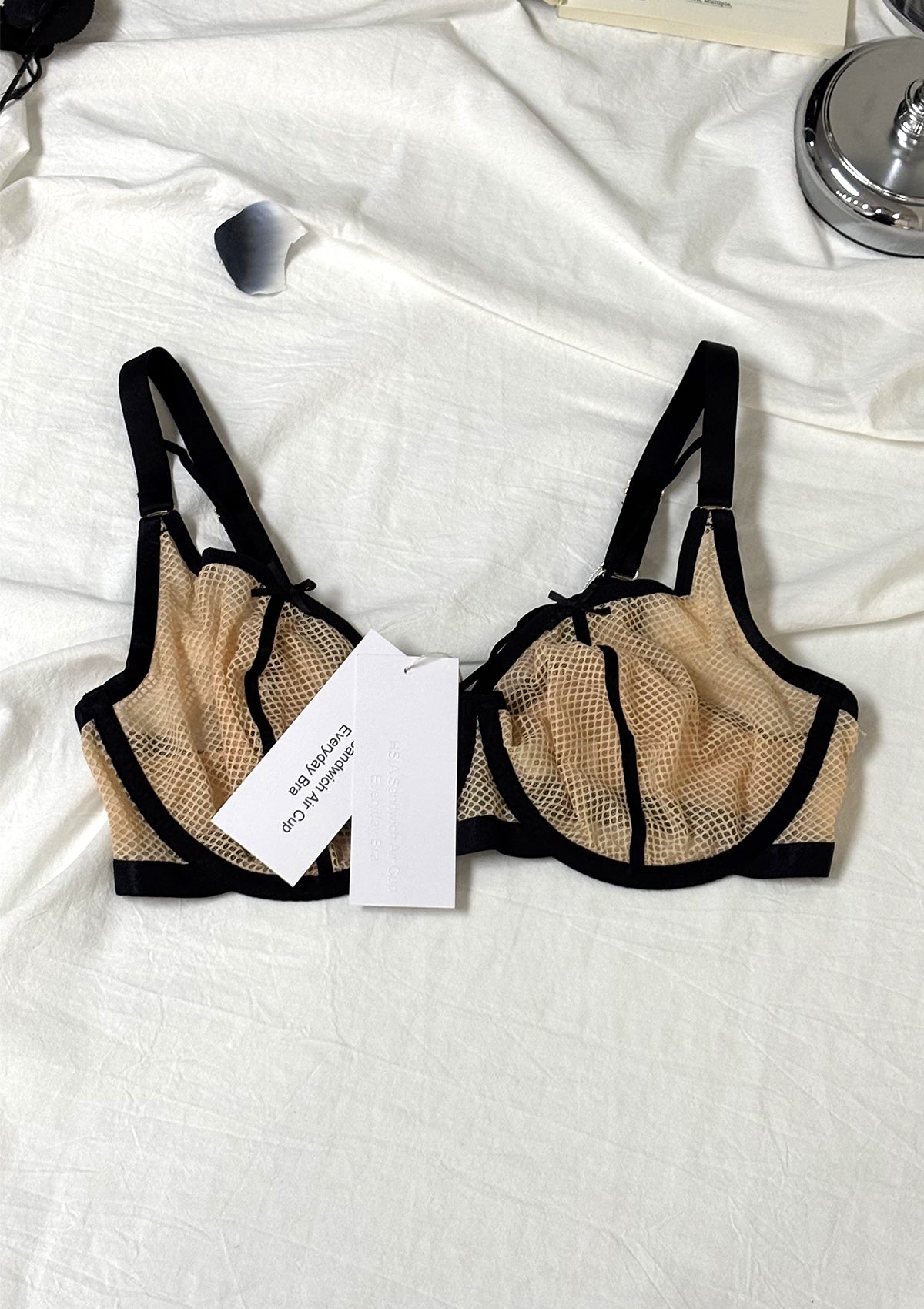 HSIA Sandwich Air Cup Punk Chic Strappy Unlined Balconette Everyday Bra - HSIA