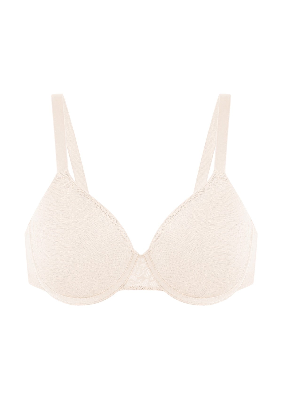 AirMesh Lace Detail Mesh Lightly Padded Full Coverage Underwire T-Shirt Bra - HSIA