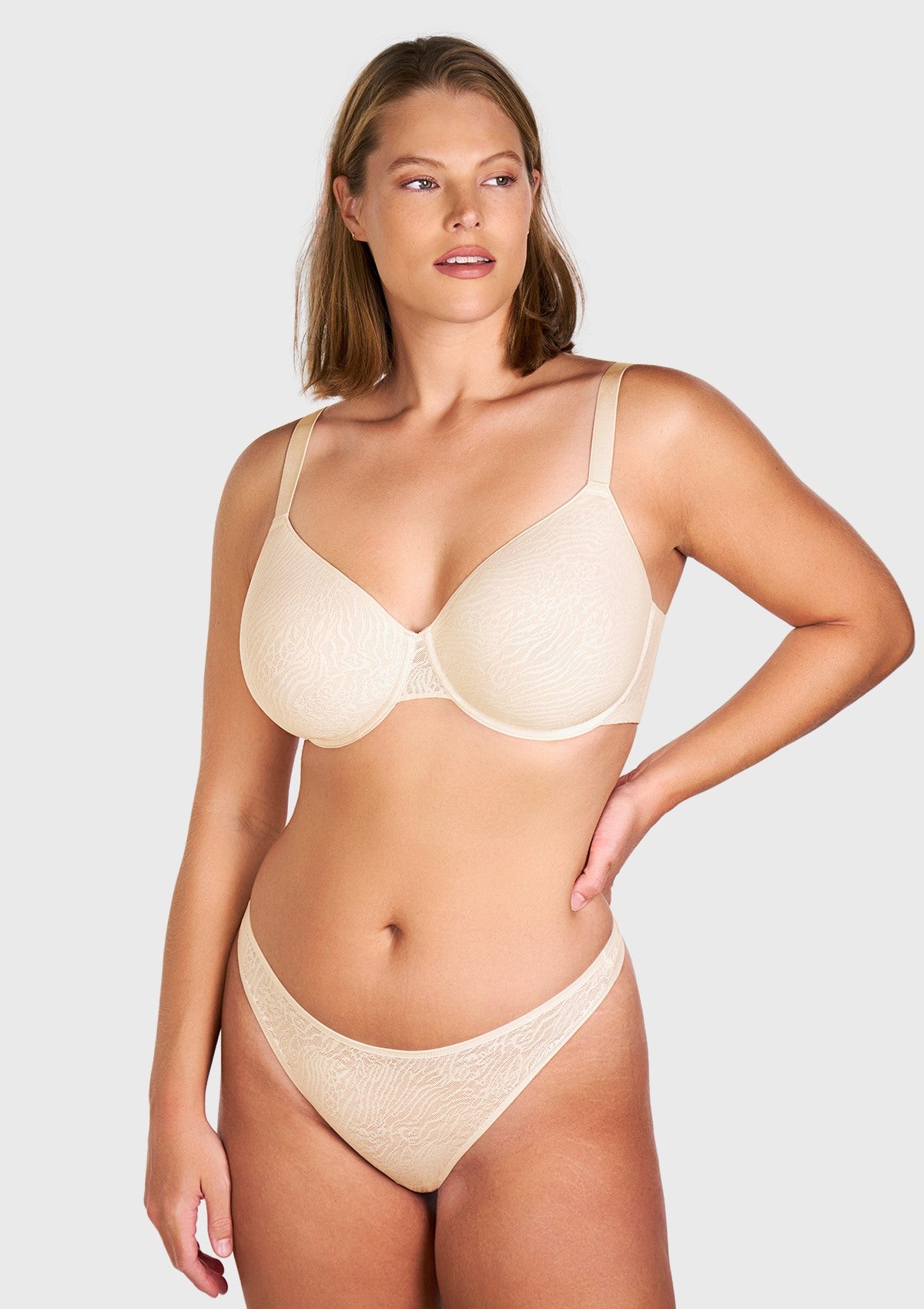 AirMesh Lace Detail Sexy Soft Mesh Thong - HSIA
