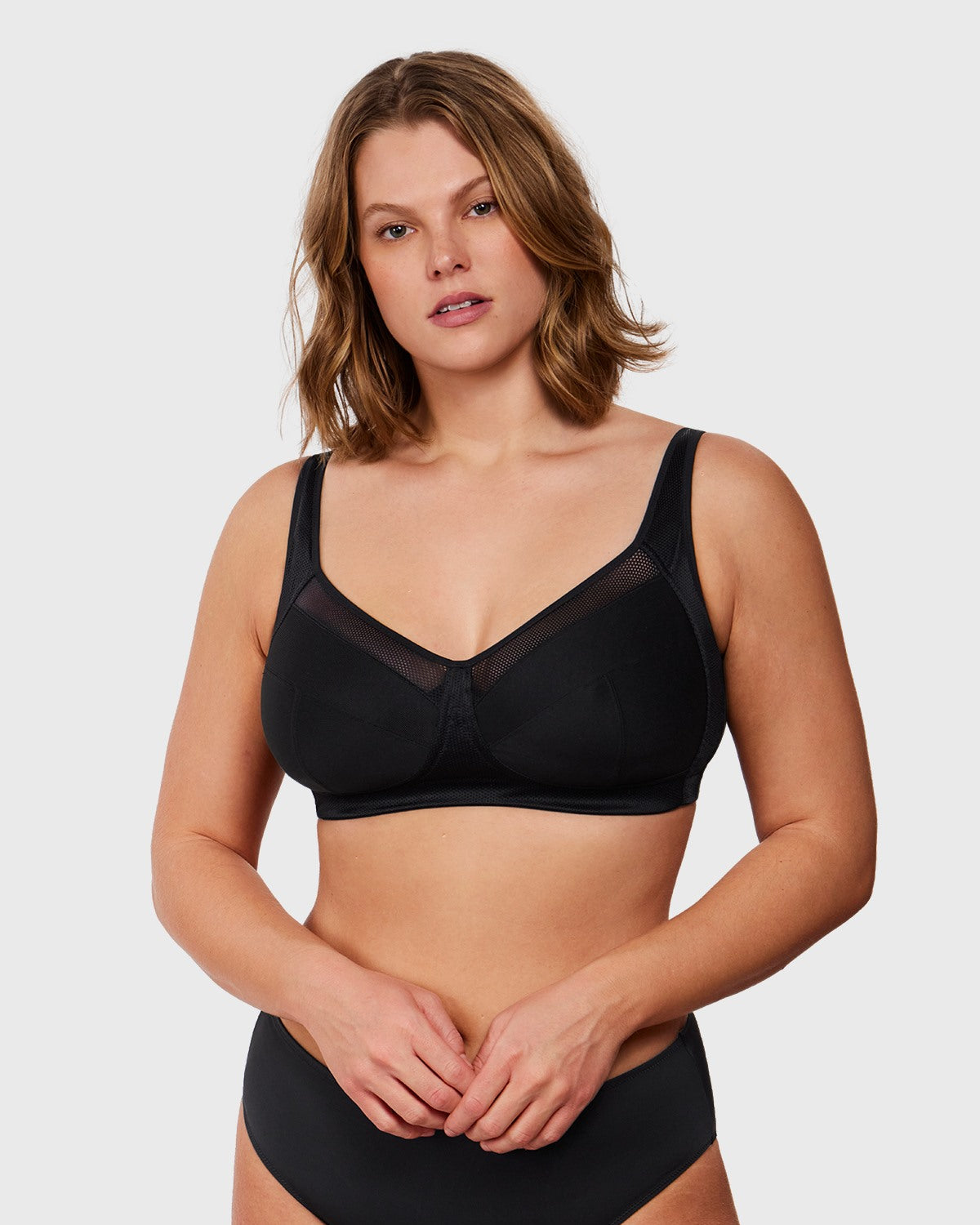 AiryComfort Full Coverage Unpadded WireFree Minimizer Bra - HSIA