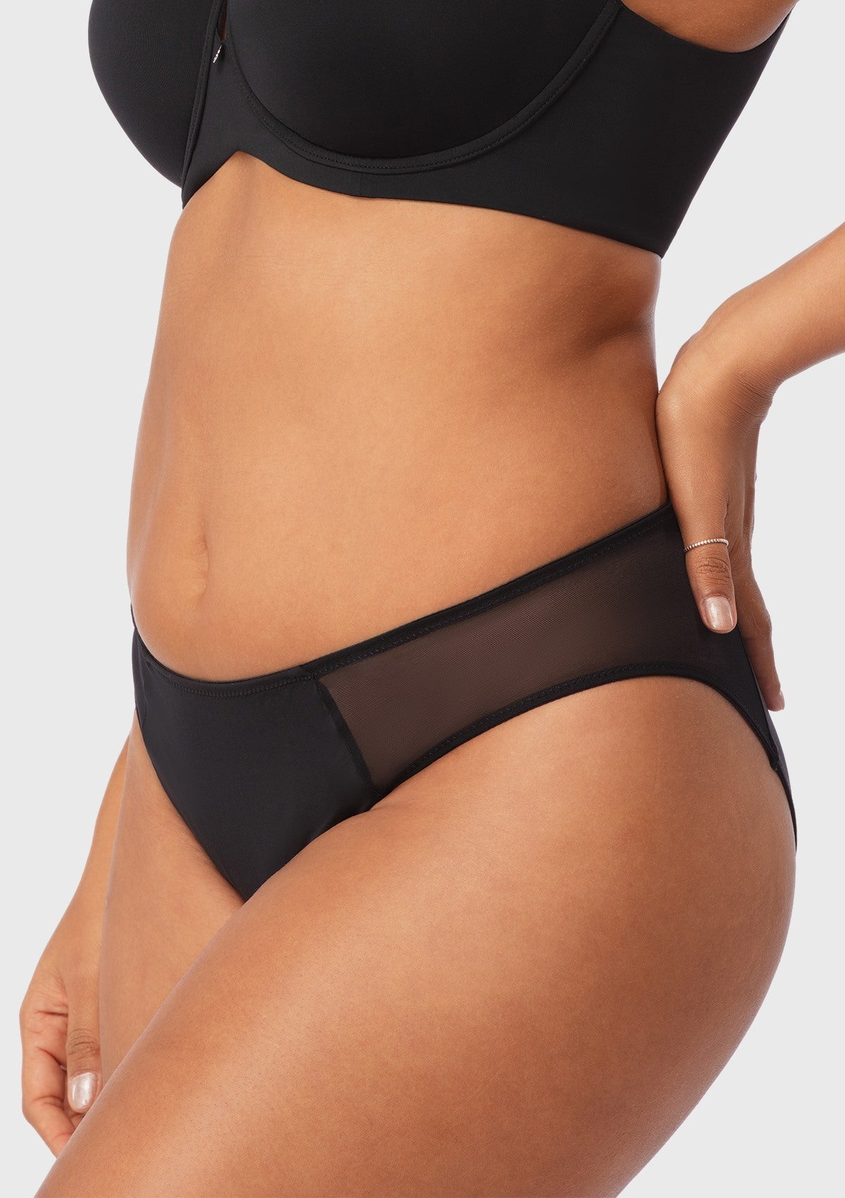 Aria Mesh Side Bikini Underwear - HSIA