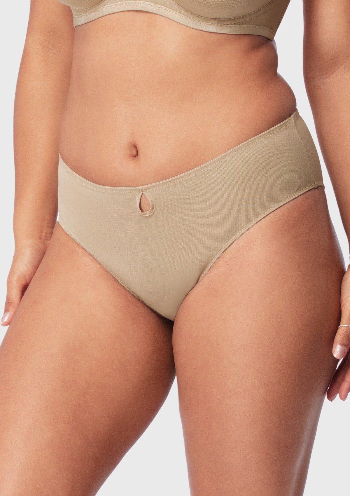 Bella Smooth Sheer Mesh Bikini Underwear - HSIA