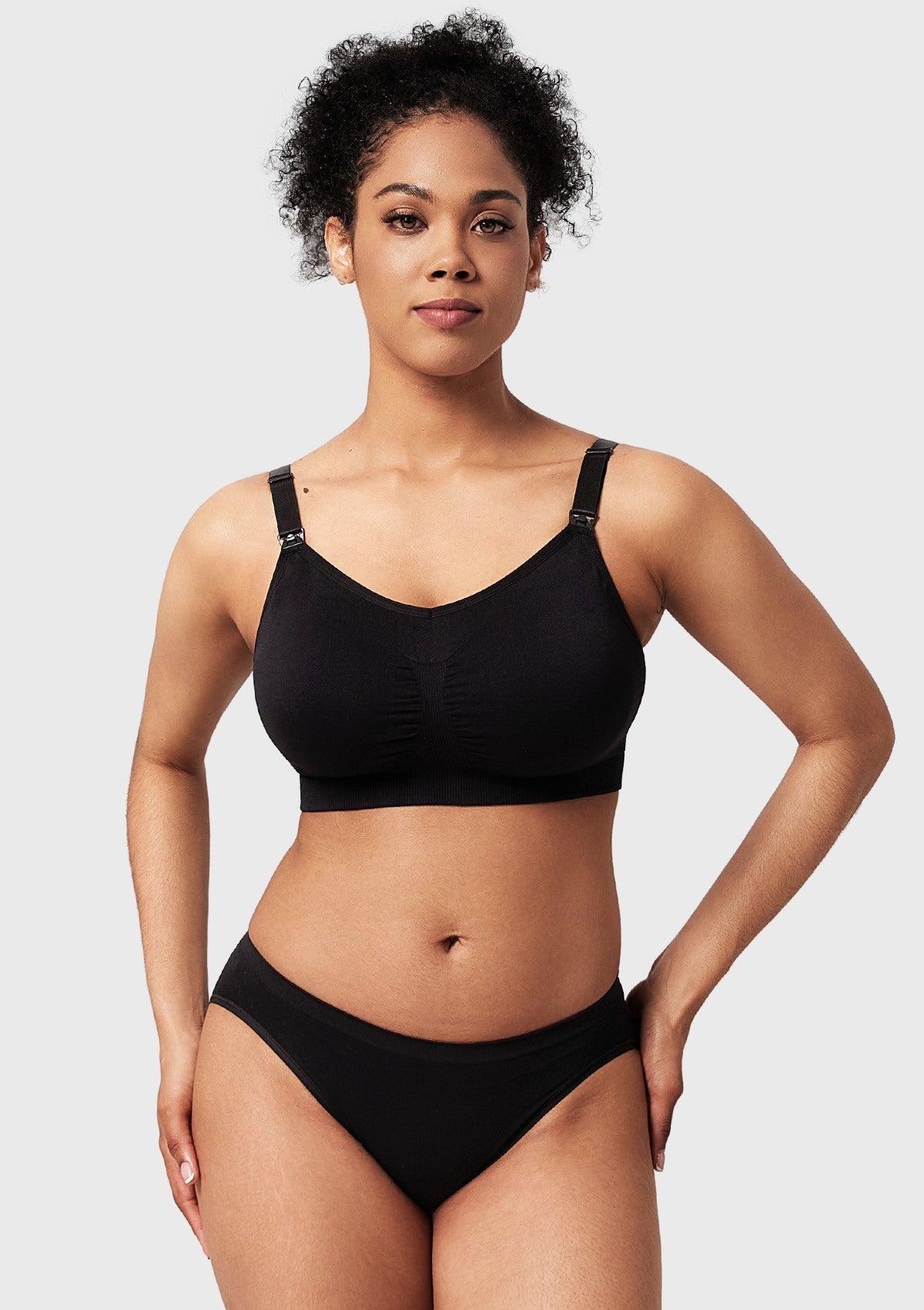 ComfyCare Seamless Full Coverage Wireless Padded Nursing Maternity Bra - HSIA