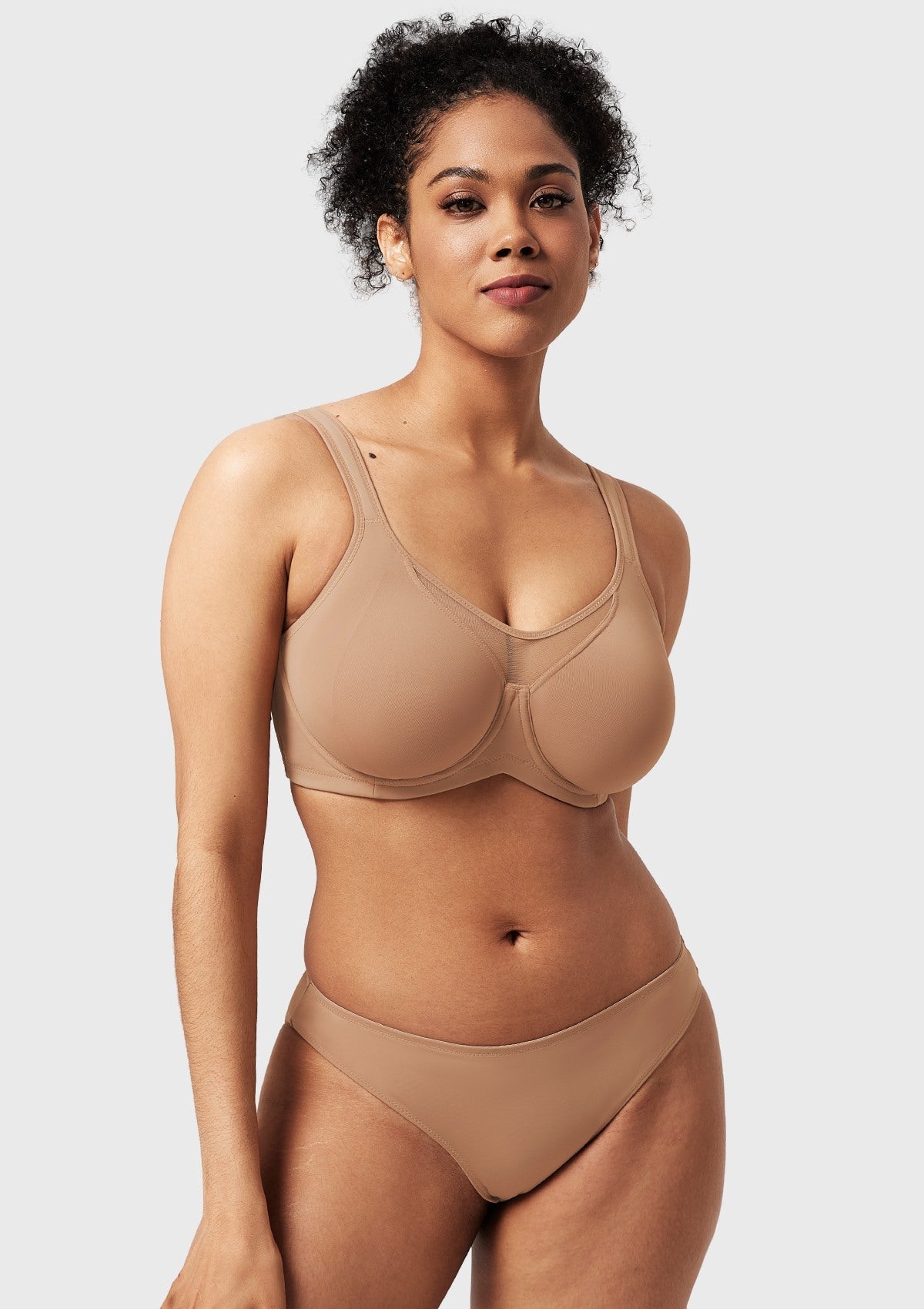 Momship Smoothing Unlined Minimizer Underwire Bra - HSIA