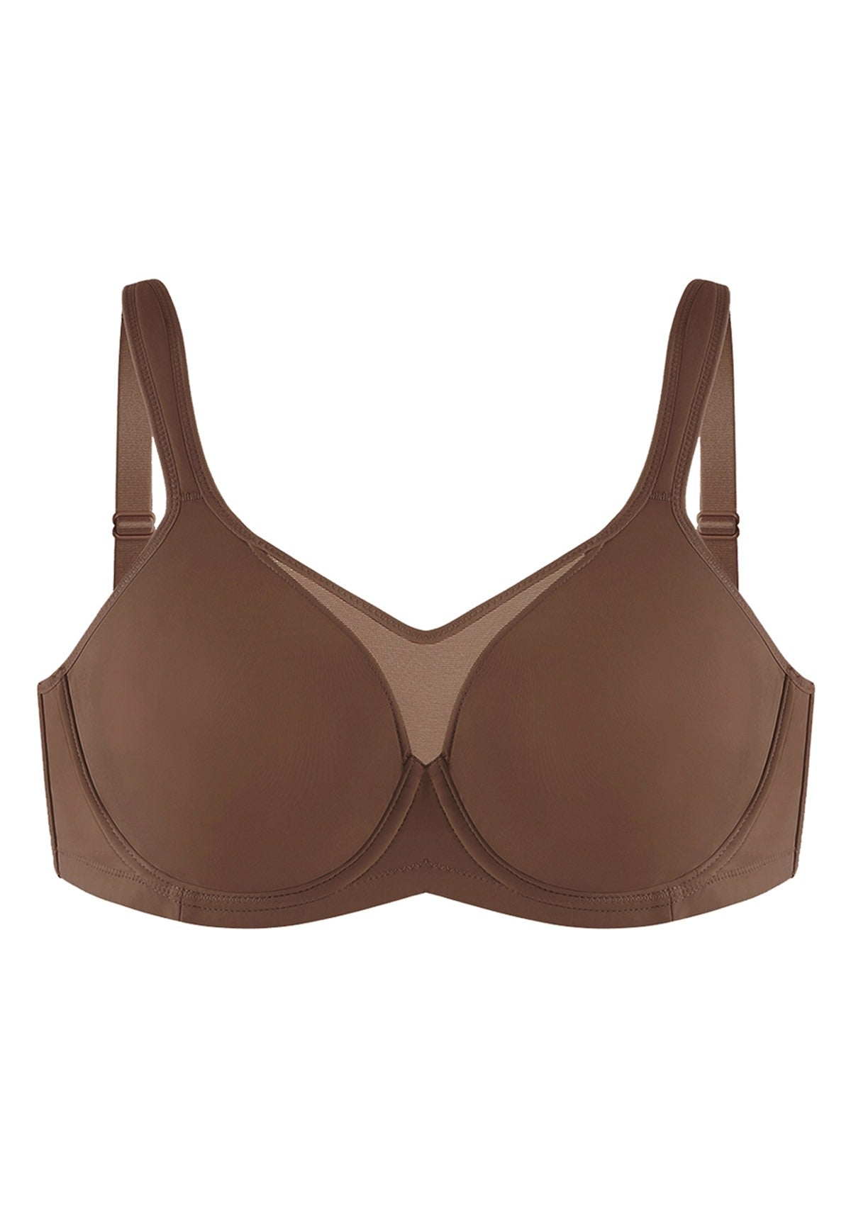 (Cardi B recommends)CoolComfort Smoothing Unlined Underwire Minimizer Bra - HSIA