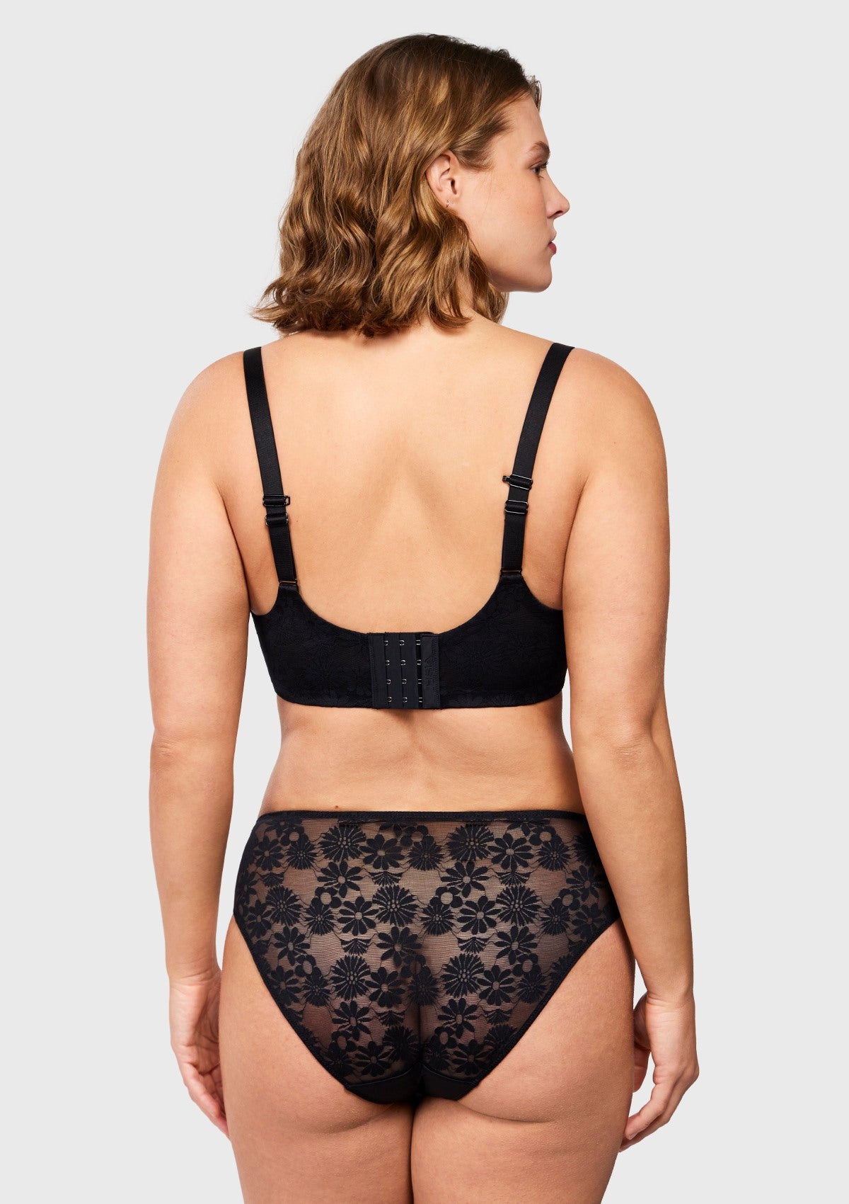Daisy Smooth Lace Lightly Padded Racerback T-shirt Underwire Bra - HSIA
