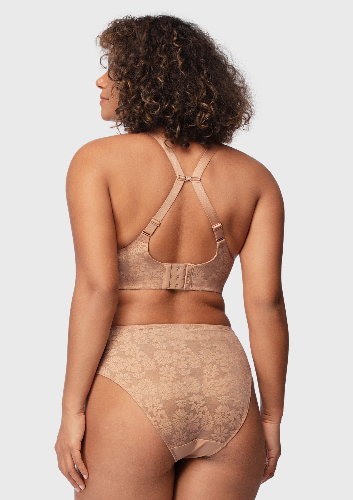 Daisy Smooth Lace Lightly Padded Racerback Underwire T-shirt Bra - HSIA