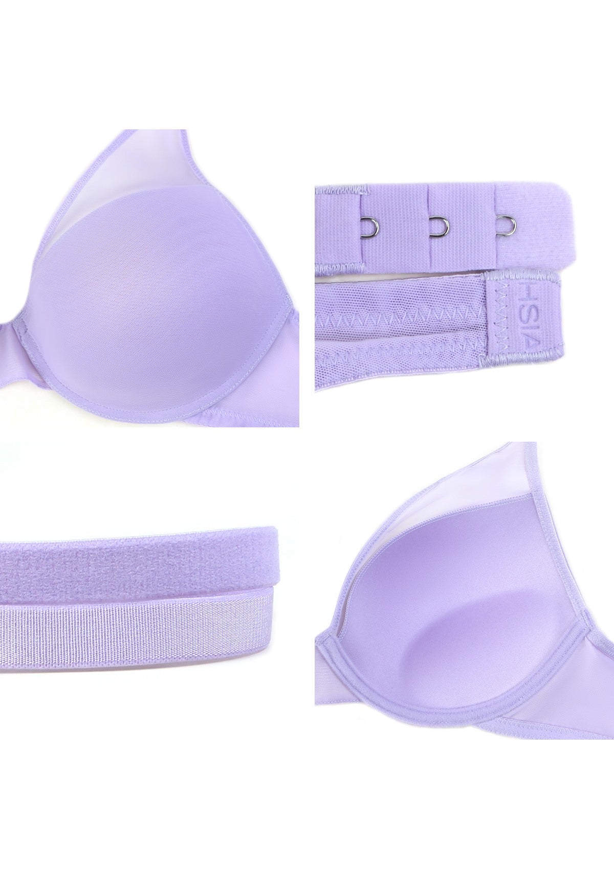 Deep V Plunge Mesh T-shirt Push-Up Bra - HSIA