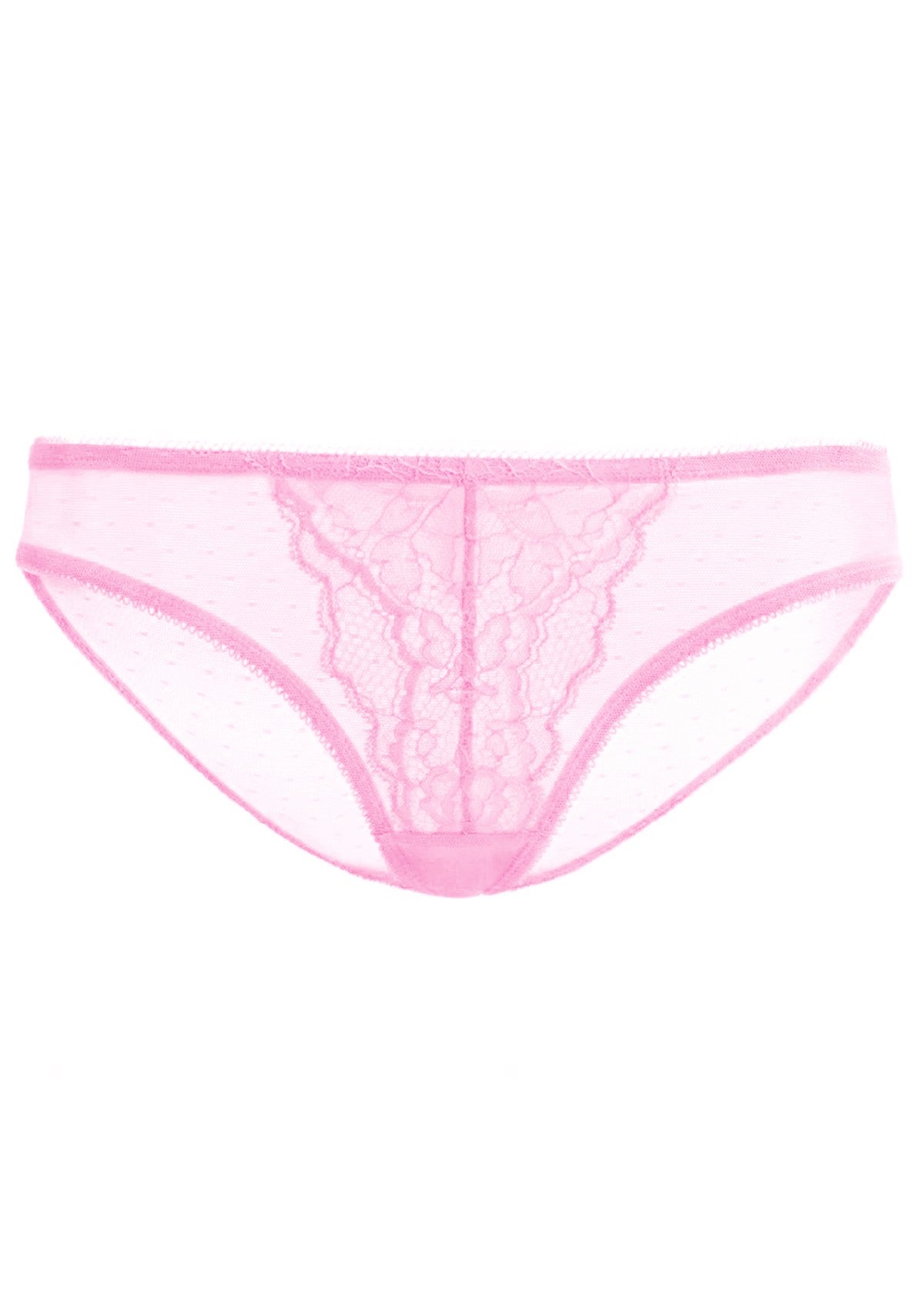 Enchante Pink Lace Bikini Underwear - HSIA