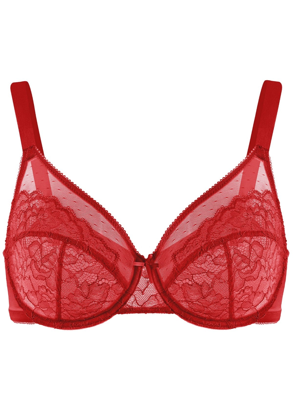(Cardi B recommends)Enchante Unlined Non-padded Lace Underwire Bra - HSIA