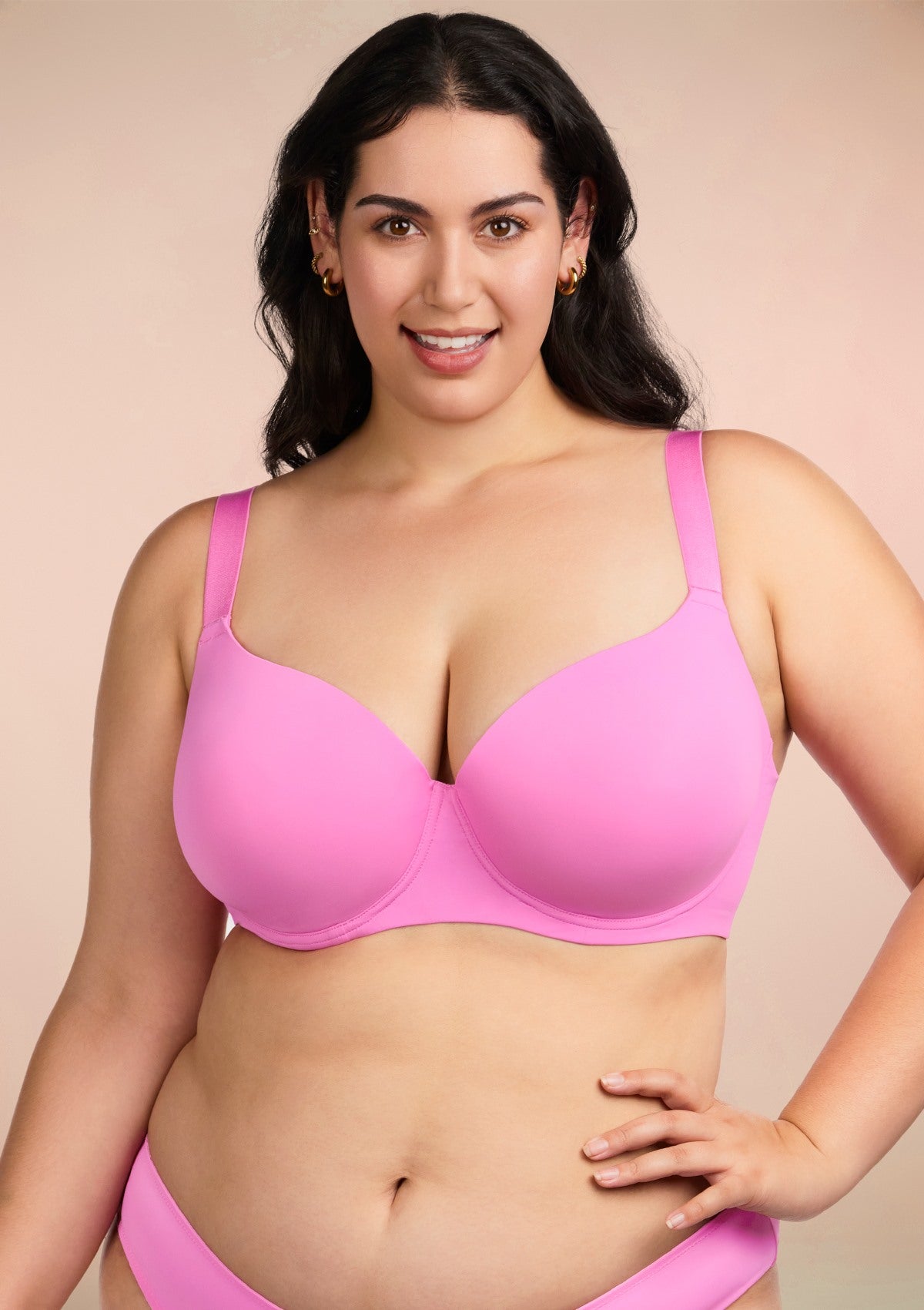 Gemma Smooth Lightly Padded Underwire T-shirt Bra - HSIA