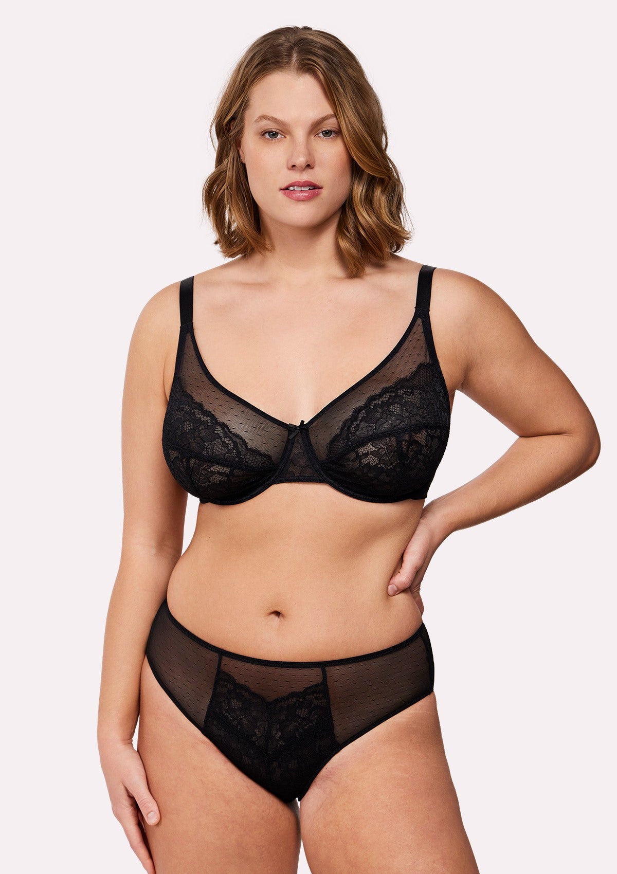 (Cardi B recommends)HSIA Enchante Black Lace Underwire Bra - HSIA