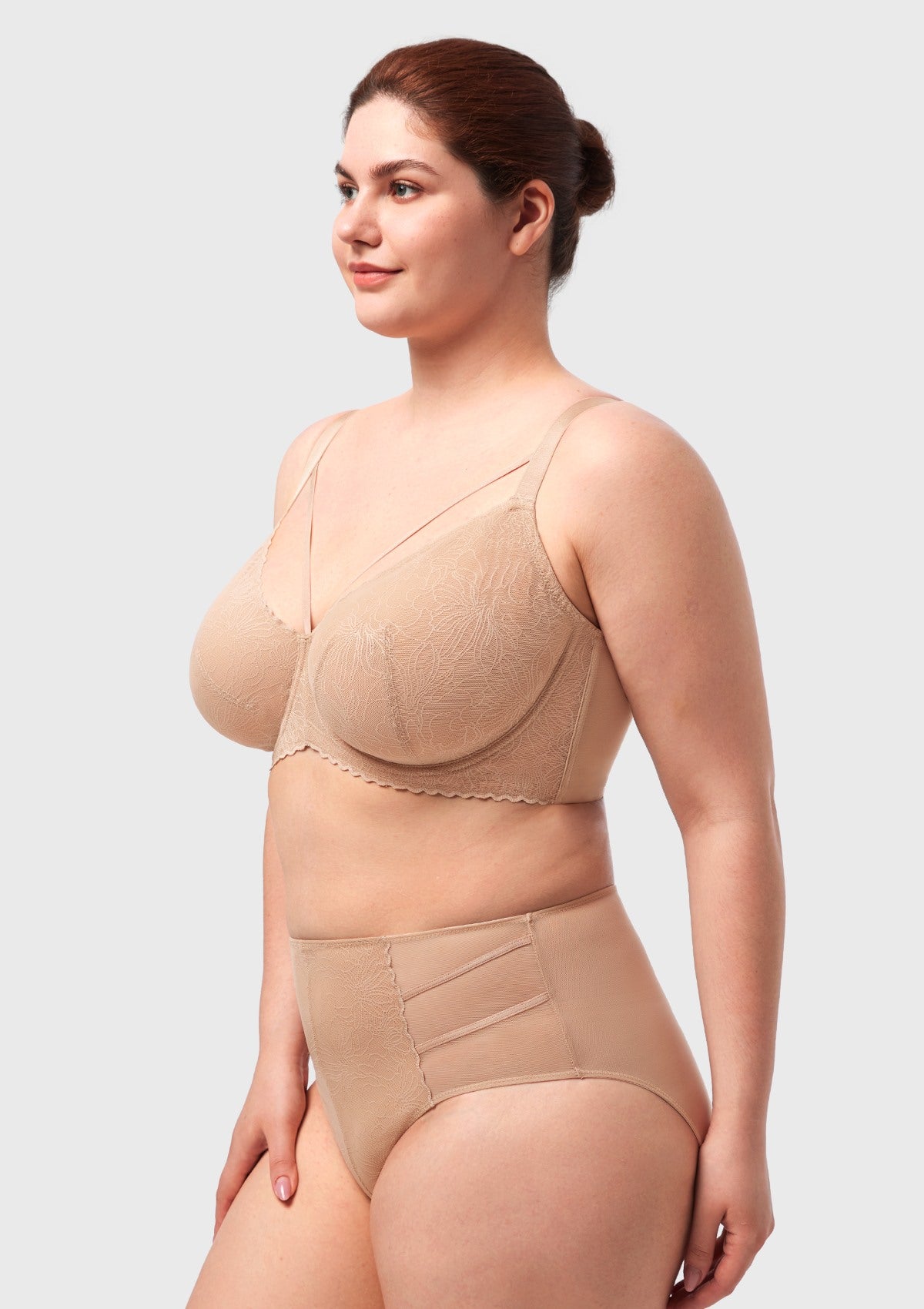 HSIA Penumbra Floralette Unlined Strappy Lace Uderwire Bra - HSIA