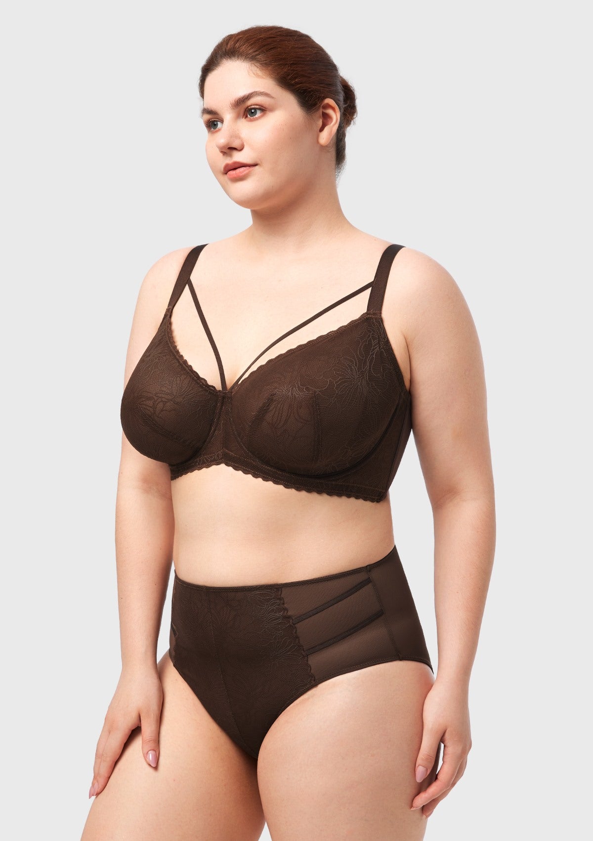 HSIA Penumbra Floralette Unlined Strappy Lace Uderwire Bra - HSIA