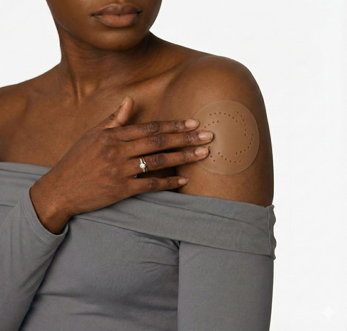 HSIA AirSwirl Breathable Ultra Thin 0.1mm Invisible Food-Grade Silicone Nipple Covers Hypoallergenic Reusable Seamless Pasties for Large Breasts DDD Cup - HSIA