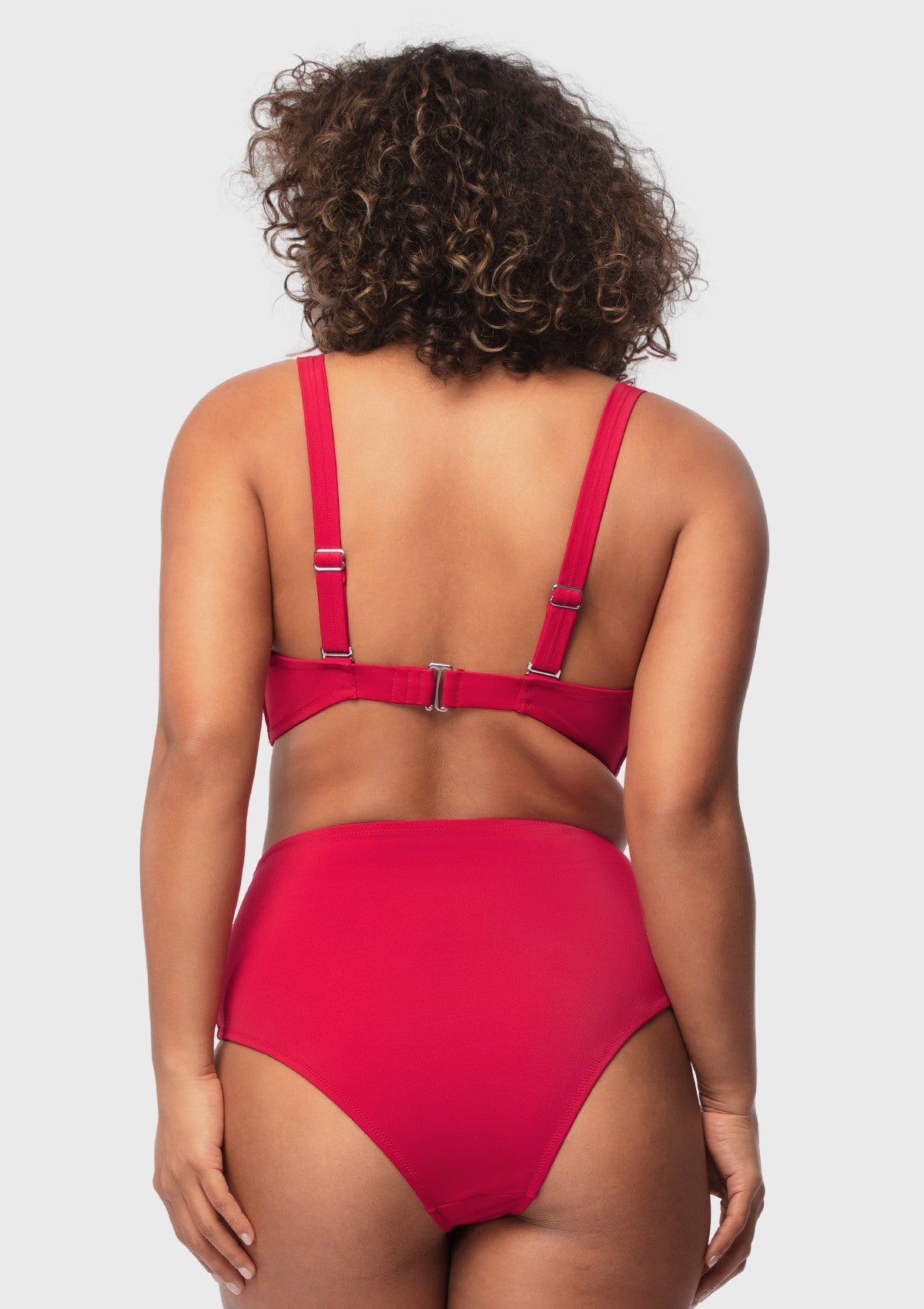 Ruched Crisscross Front Underwire Swim Bikini Set - HSIA