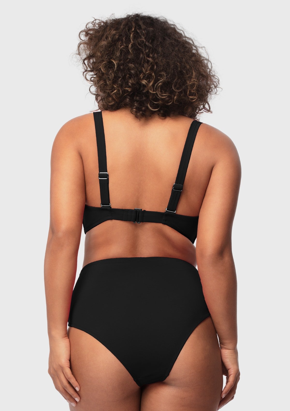 Ruched Crisscross Front Underwire Swim Bikini Set - HSIA