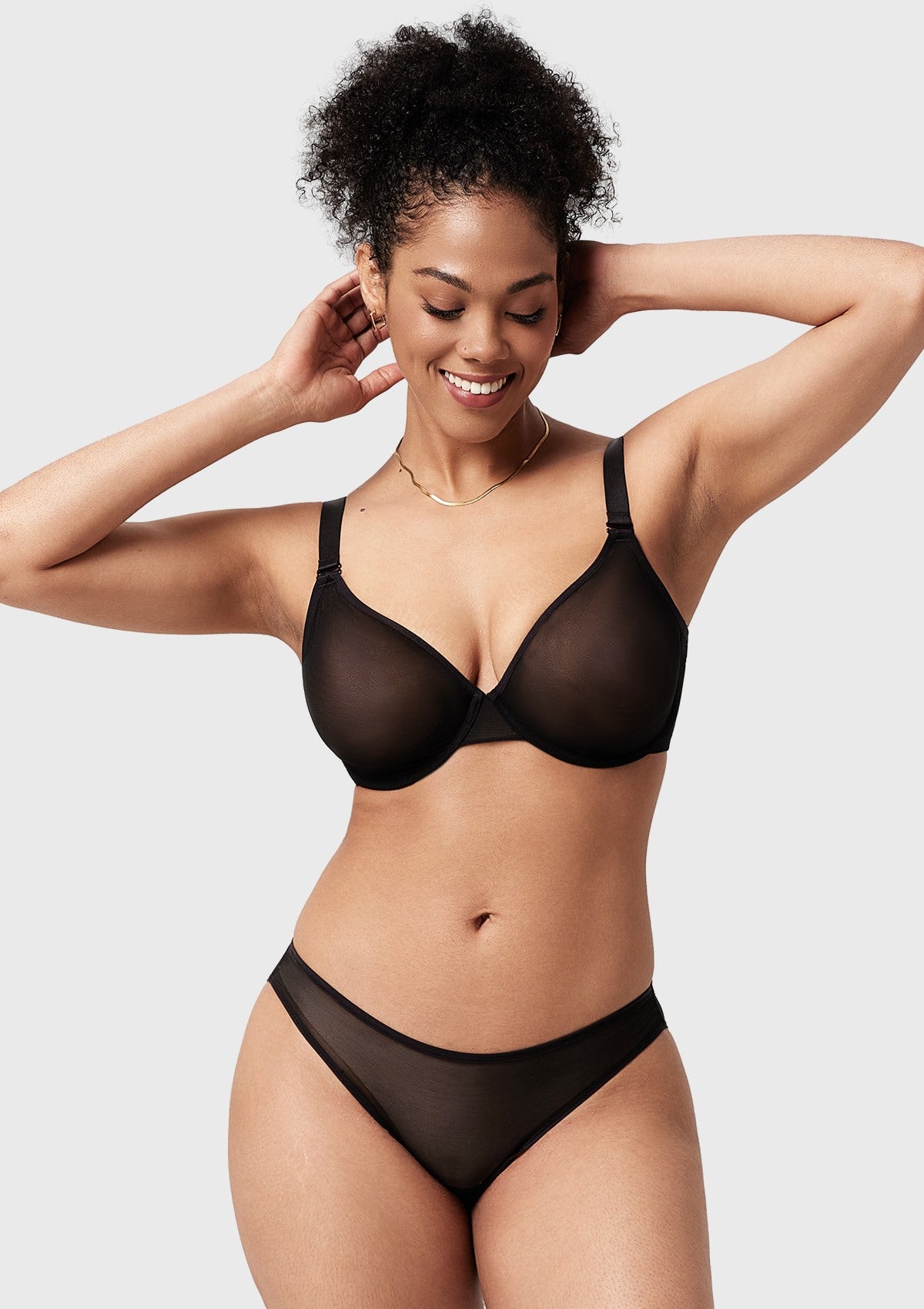 HSIA Square Neckline Half Cup Full-Bust Bra Double Layer Padded 3D Curved Cups Wide Pressure-Relief Straps Breathable Mesh Side Support Smooth Seamless ¨C HSIA