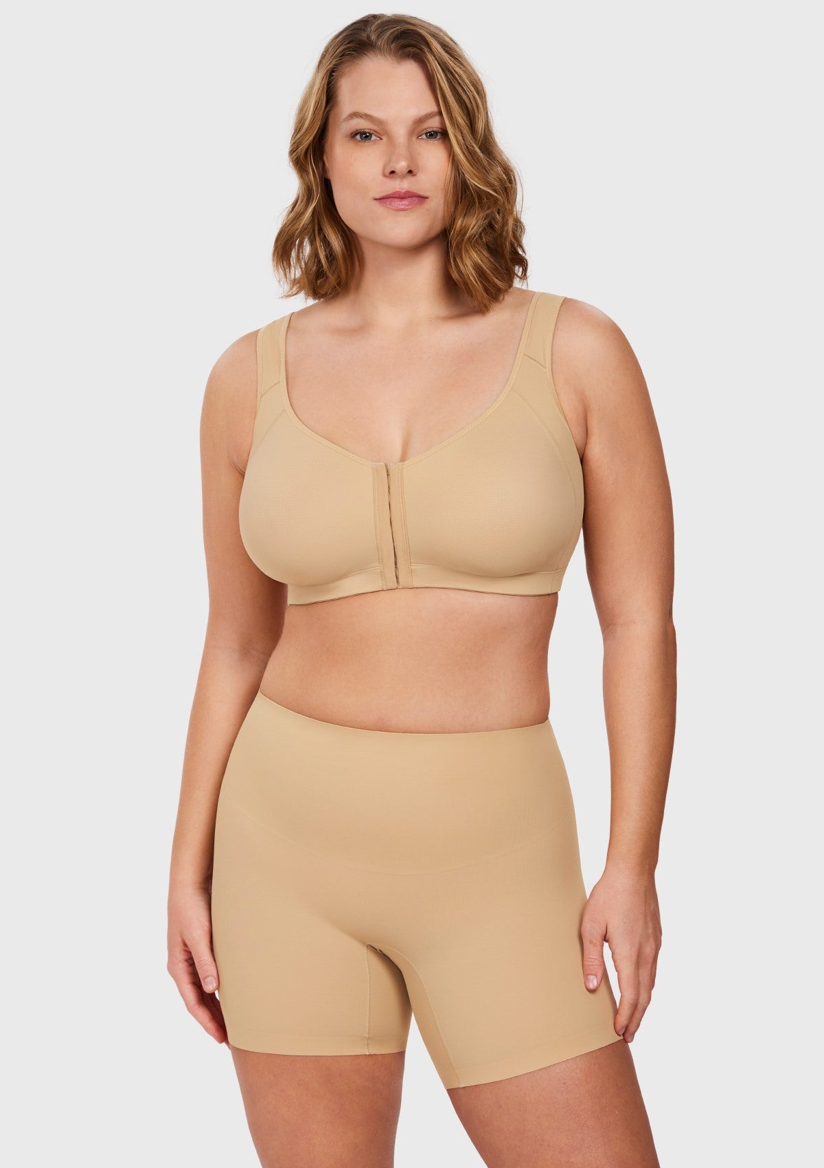 Songful High-Waist Seamless Tummy Control High Compression Shapewear Short - HSIA