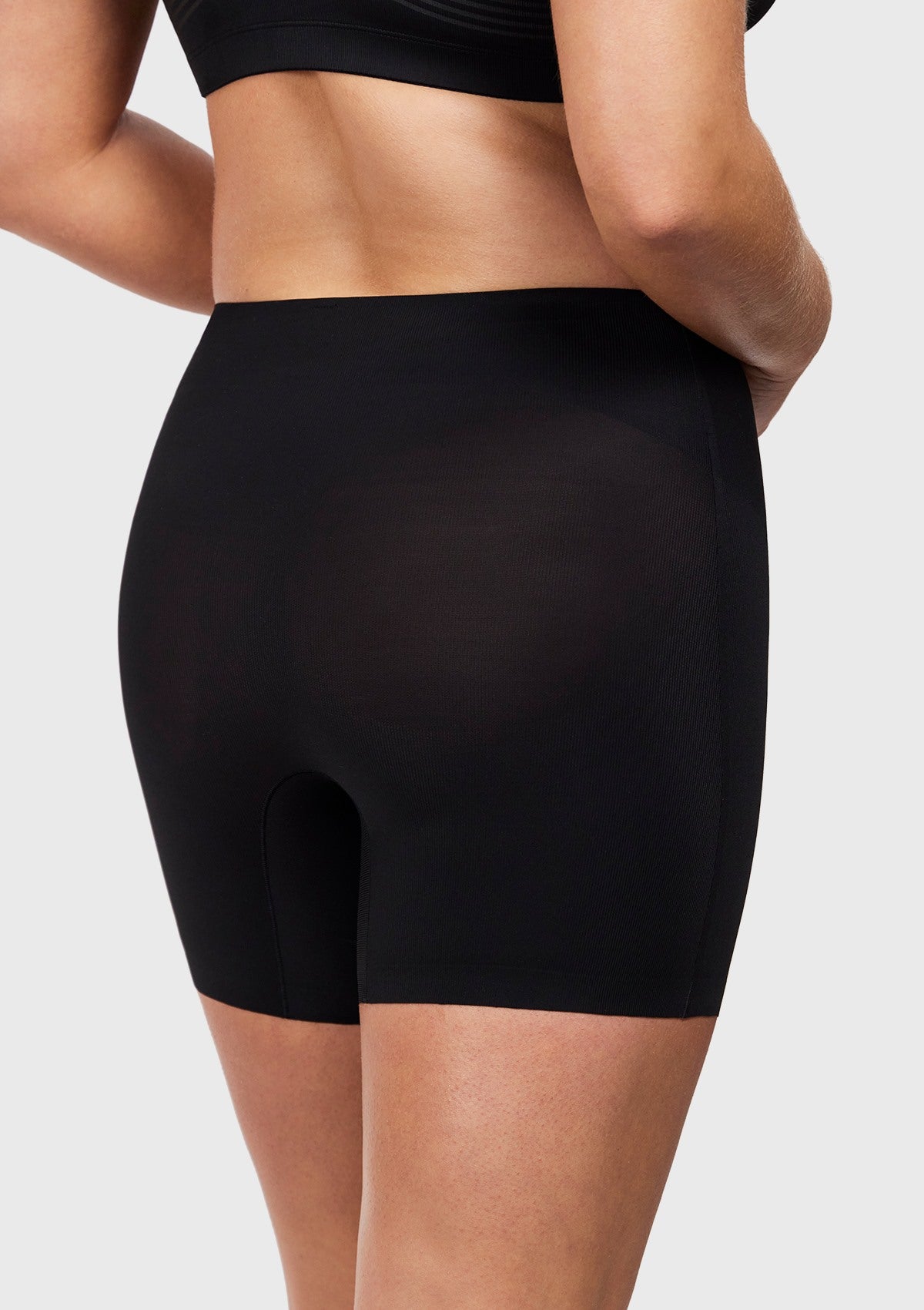 Songful High-Waist Seamless Tummy Control High Compression Shapewear Short - HSIA