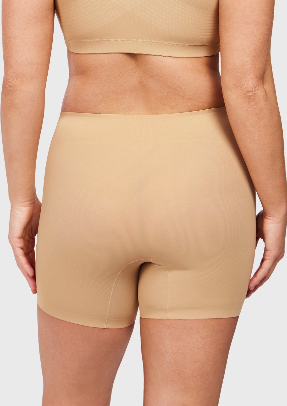 Songful High-Waist Seamless Tummy Control High Compression Shapewear Short - HSIA