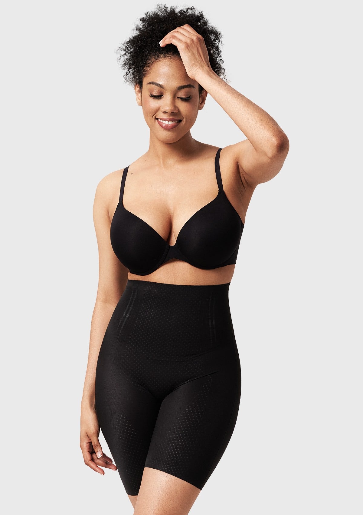 Songful High-Waist Thigh Slimmer Shapewear Tummy Control Body Shaper Short - HSIA