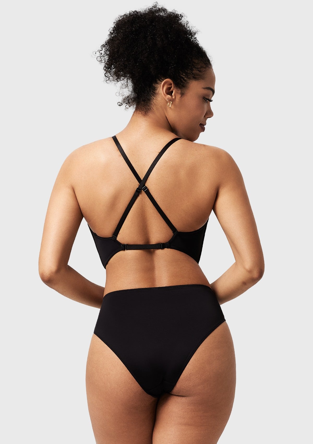 Songful Seamless Deep V Plunge Multiway Convertible Backless Push Up T-shirt Bra - HSIA
