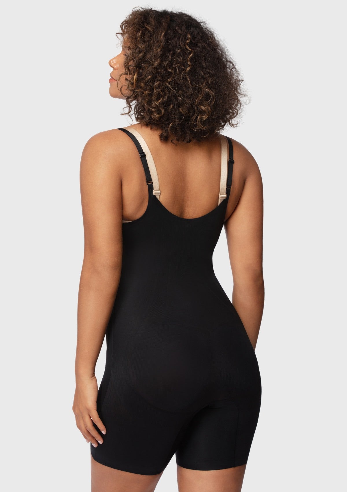 Songful Seamless Mid-Thigh Bodysuit Tummy Control Shapewear Sculpting Body Shaper - HSIA