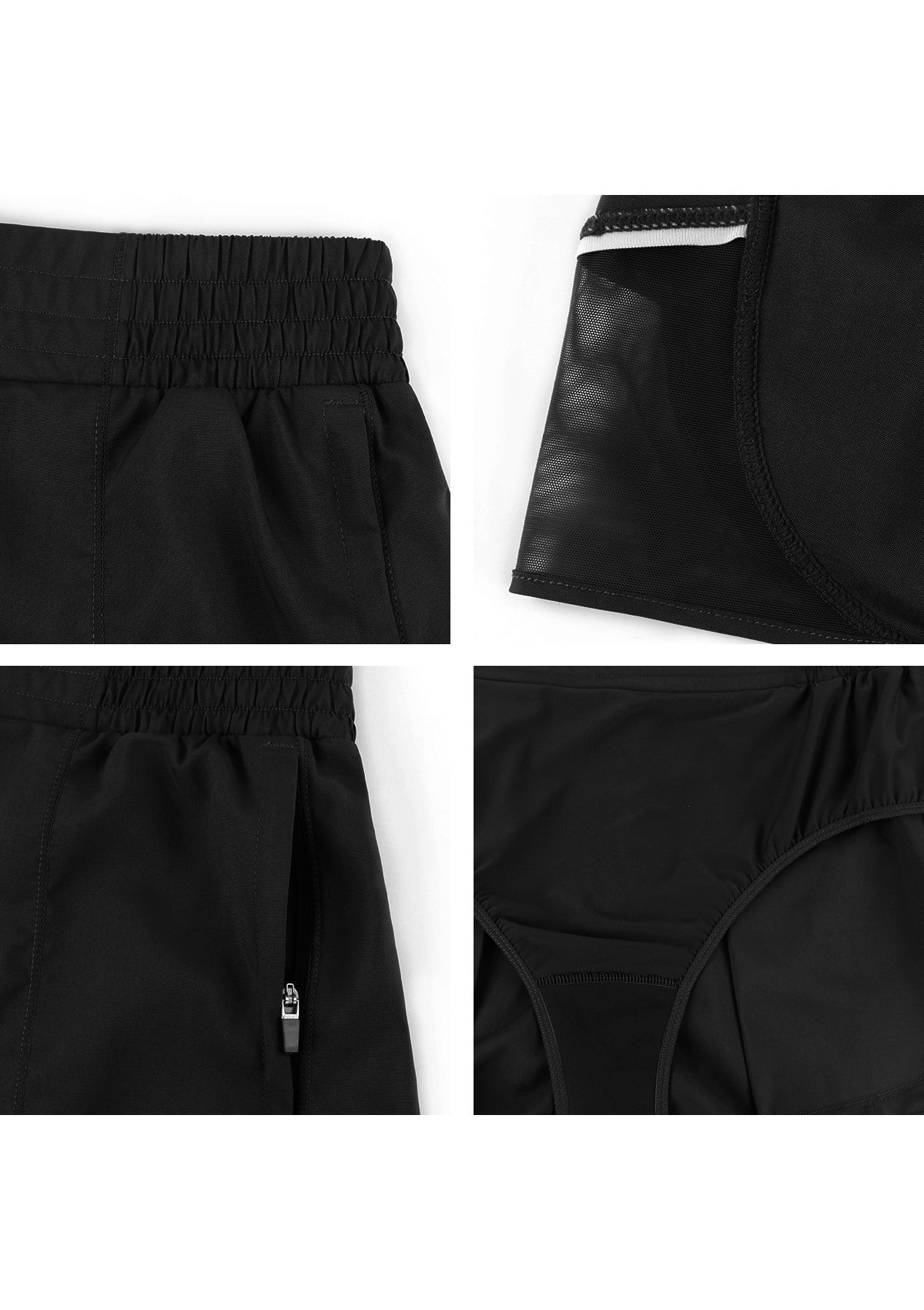 Speed Race Mid Waist Quick-Dry Running Shorts - HSIA