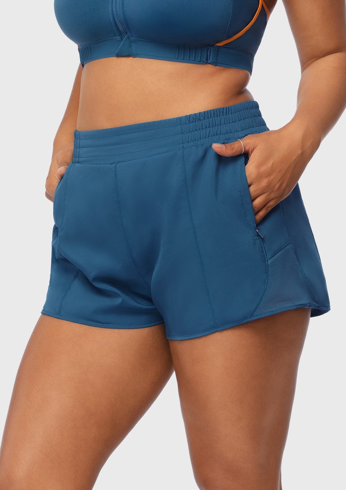 Speed Race Mid Waist Quick-Dry Running Shorts - HSIA
