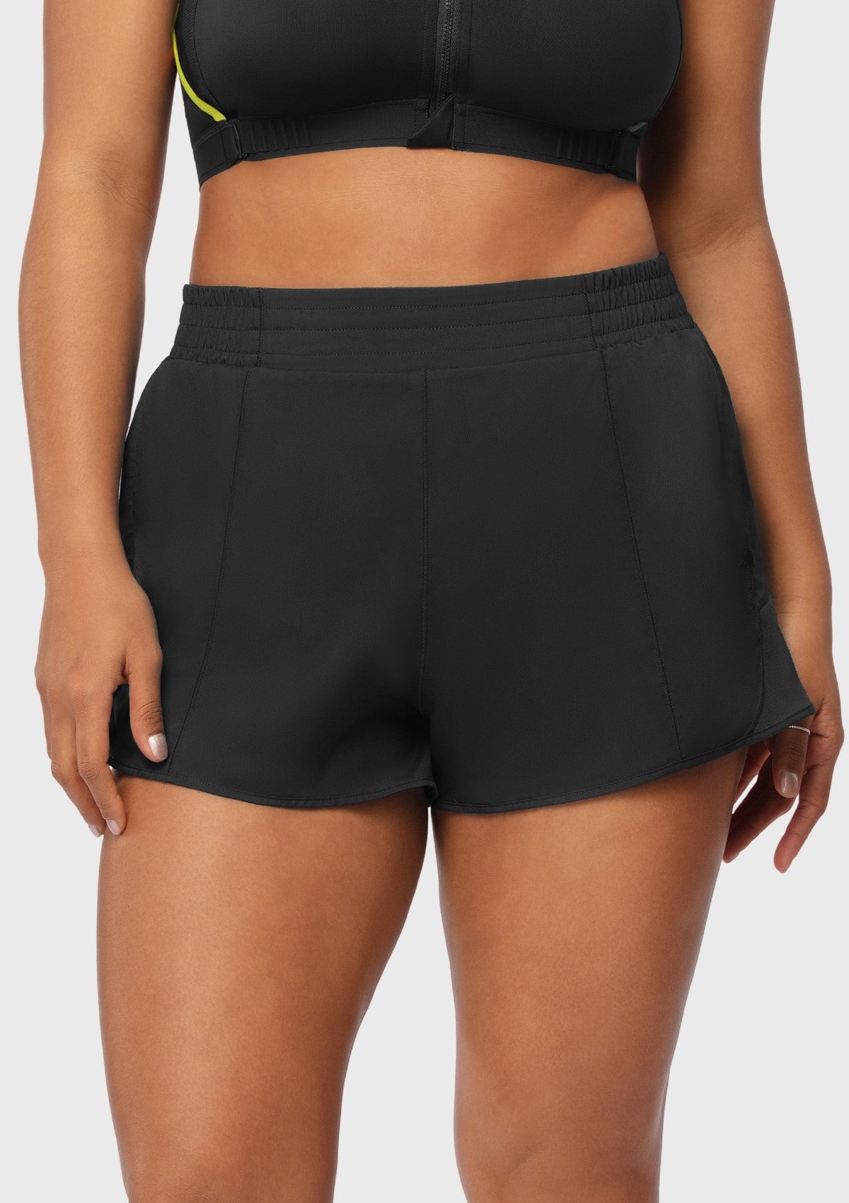 Speed Race Mid Waist Quick-Dry Running Shorts - HSIA