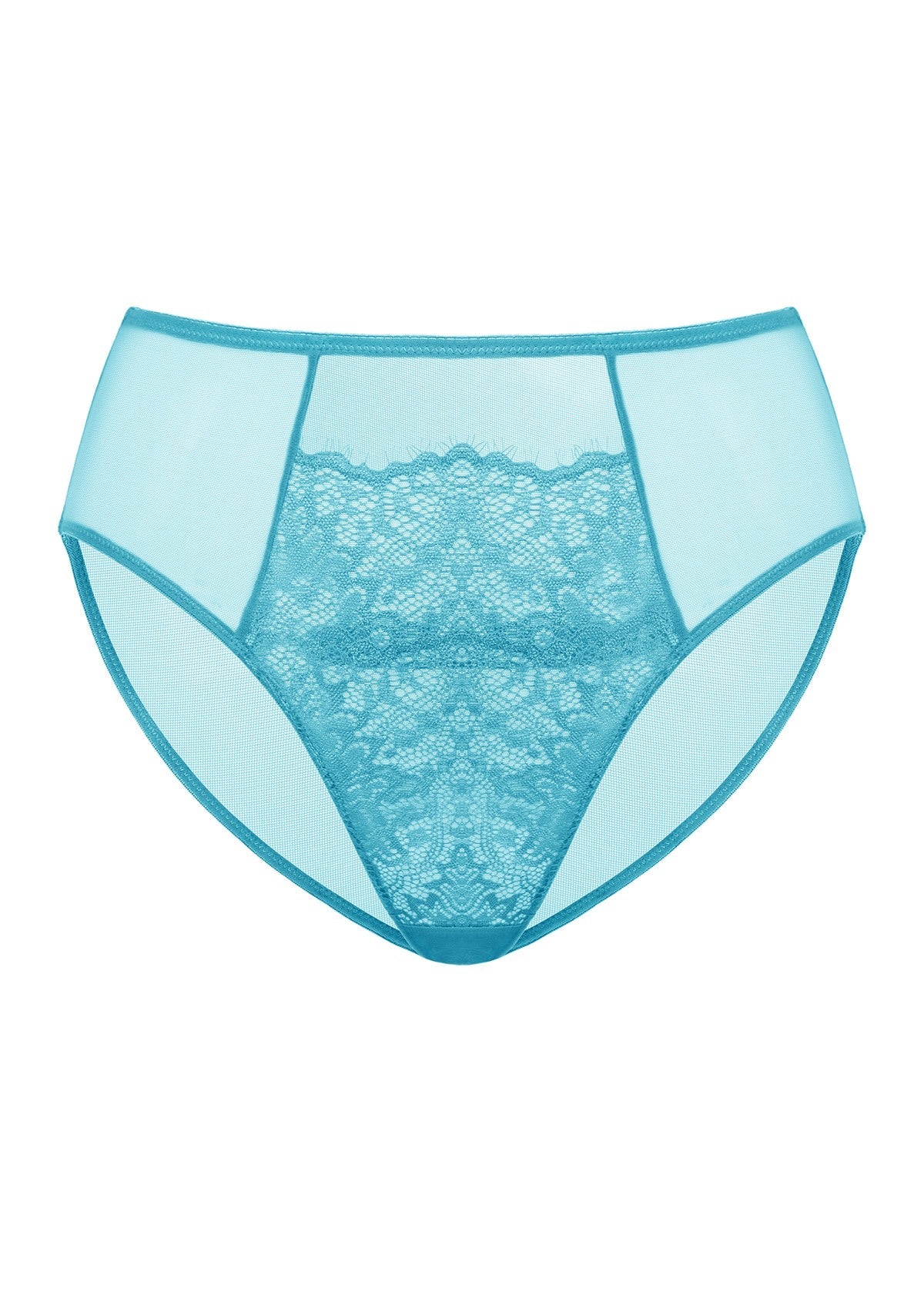 Sunflower High-Rise Horizon Blue Lace Brief Underwear - HSIA