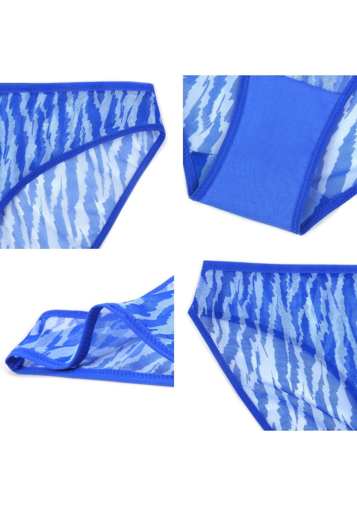 Zebra Wild Breathable Mesh Bikini Underwear - HSIA