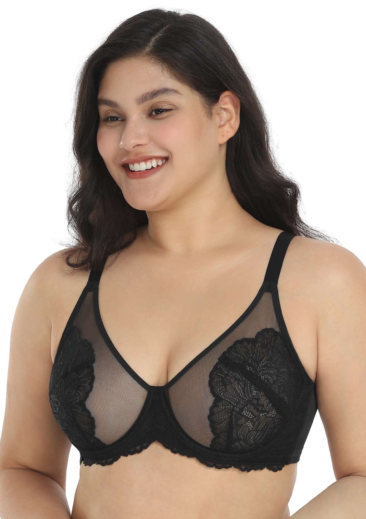HSIA Blossom Pink Unlined Lace Bra - HSIA
