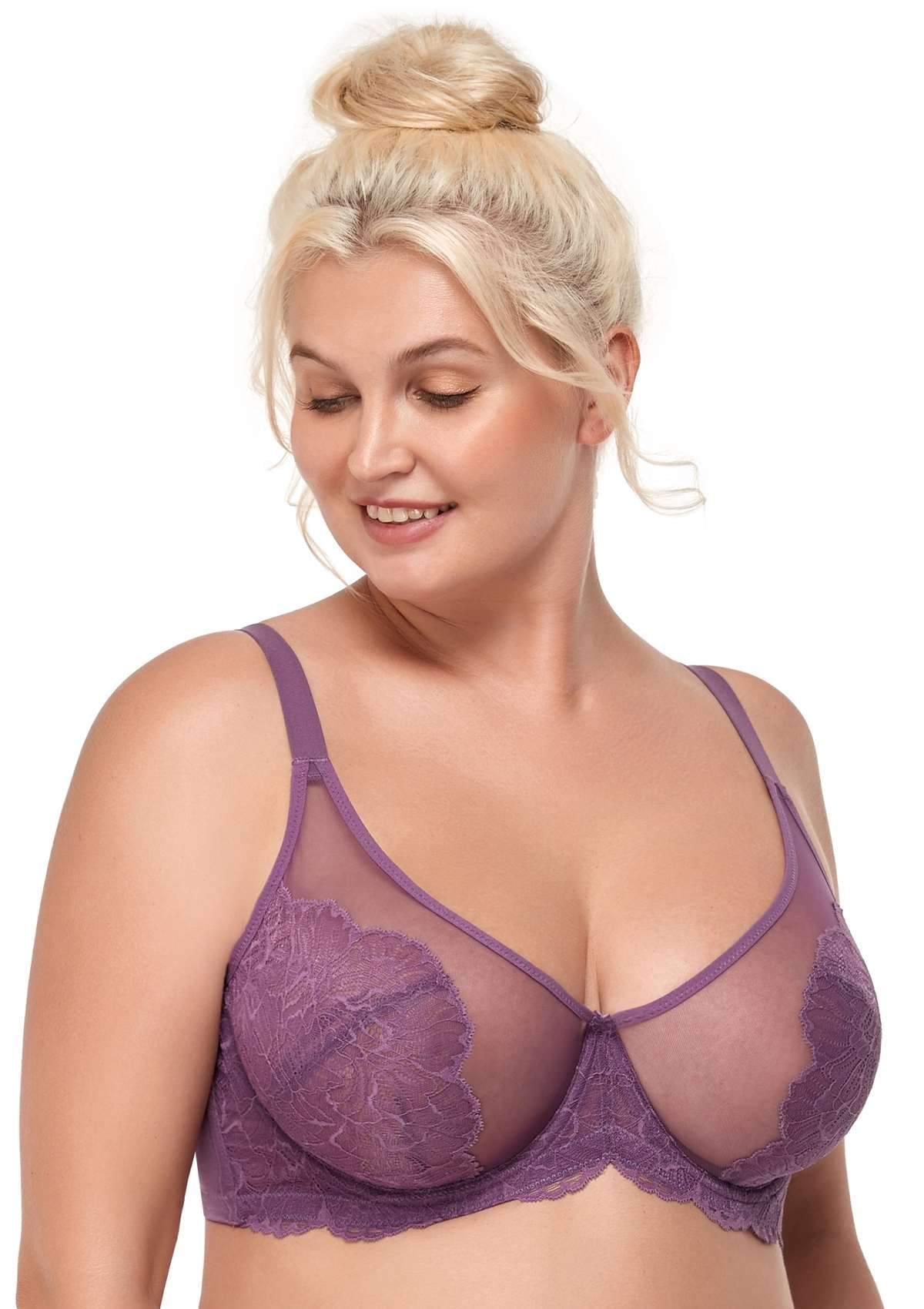 HSIA Blossom Pink Unlined Lace Bra - HSIA