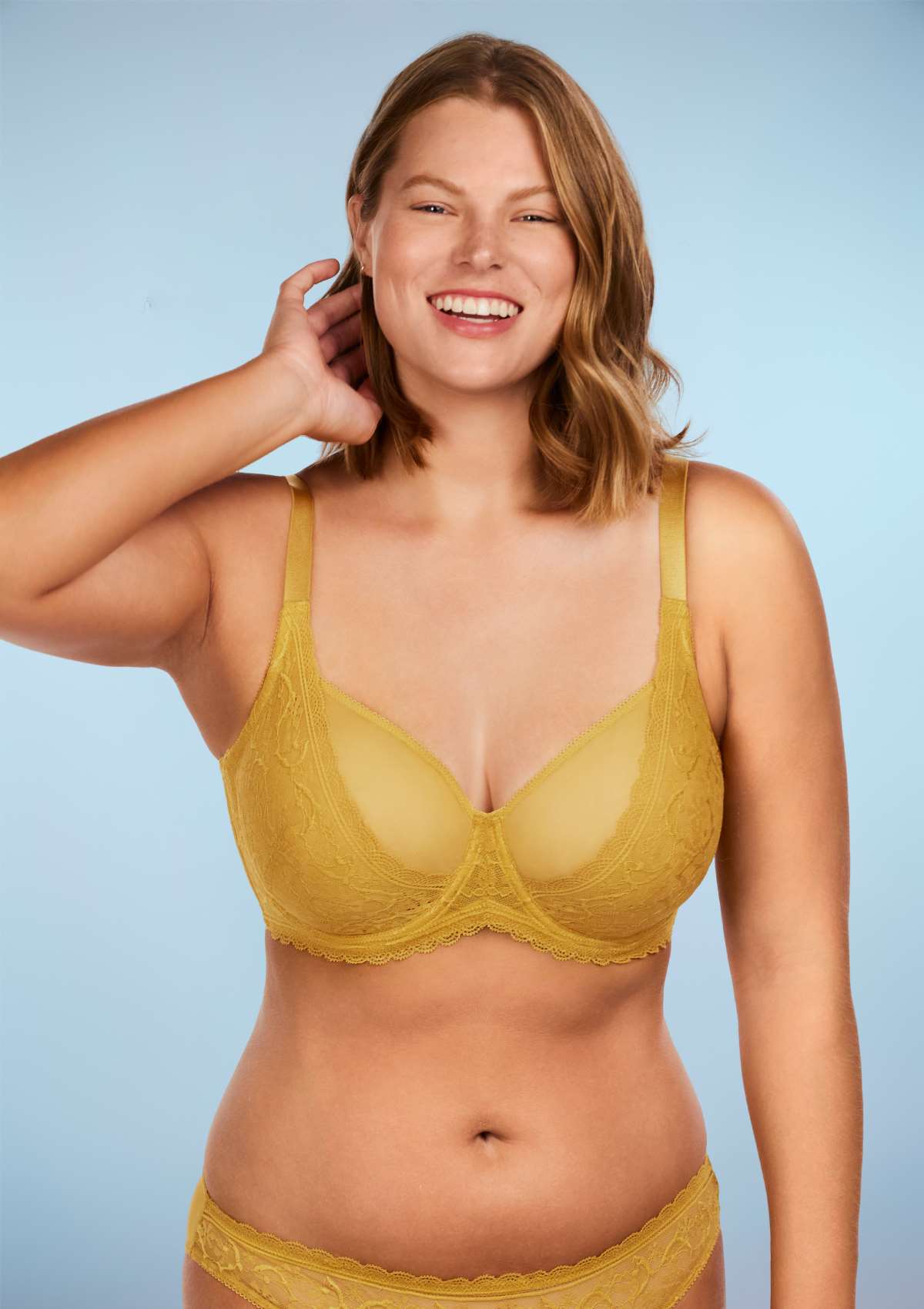 Anemone Lace Dolphin Unlined Bra TK - HSIA