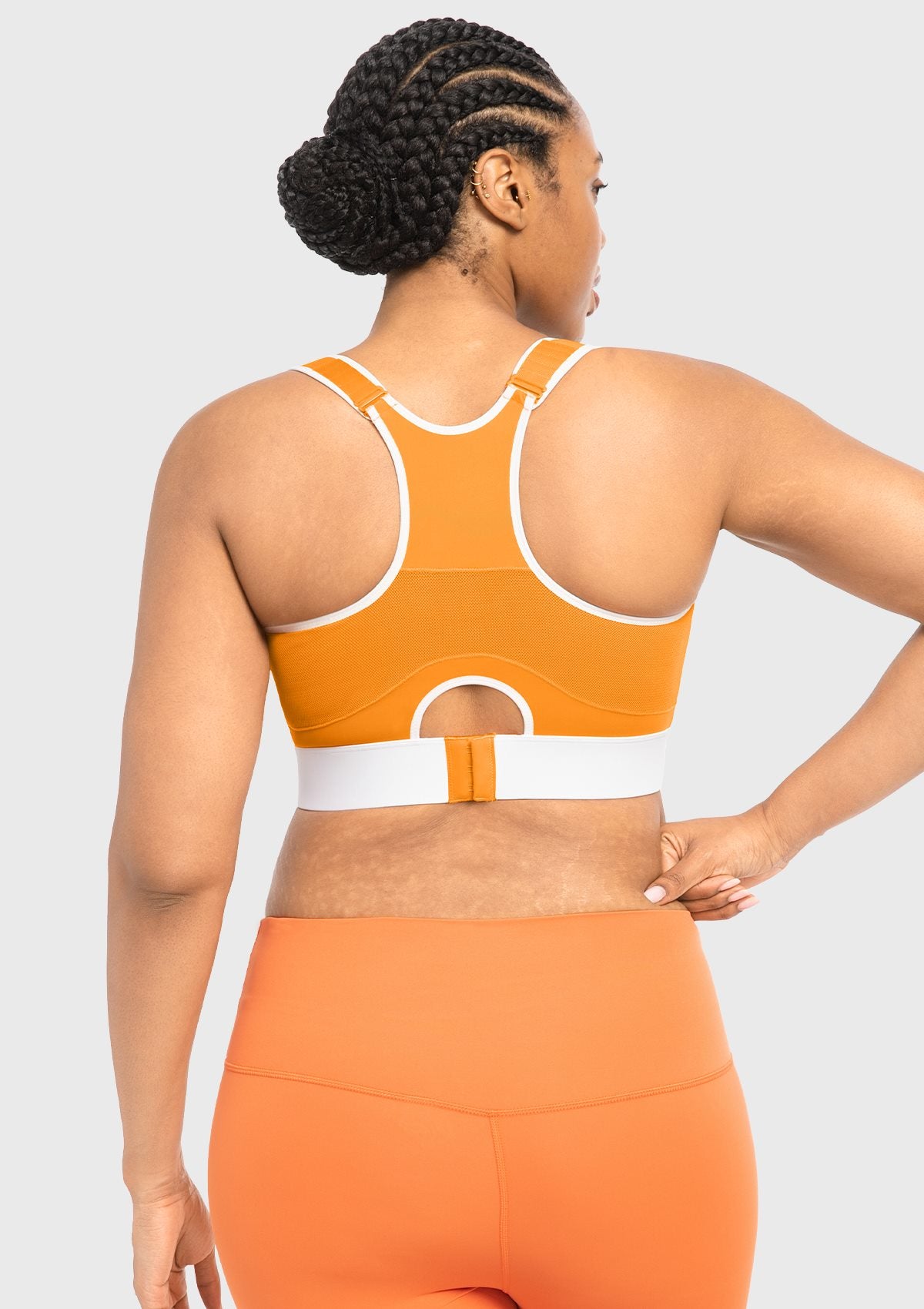HSIA FlexCore High Impact Racerback Sports Bra Adjustable Support Full Coverage Fit - HSIA