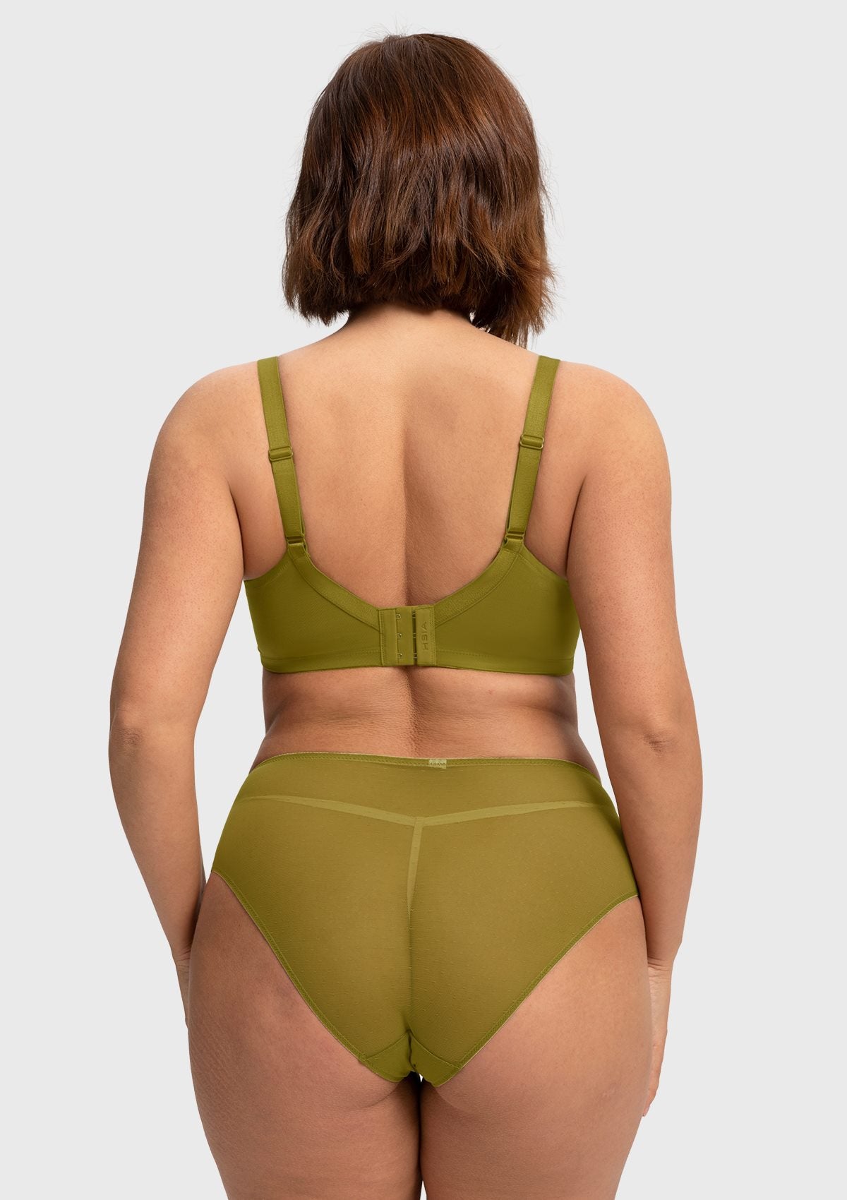 Enchante Lace Unlined Full Coverage Underwire Bra - HSIA