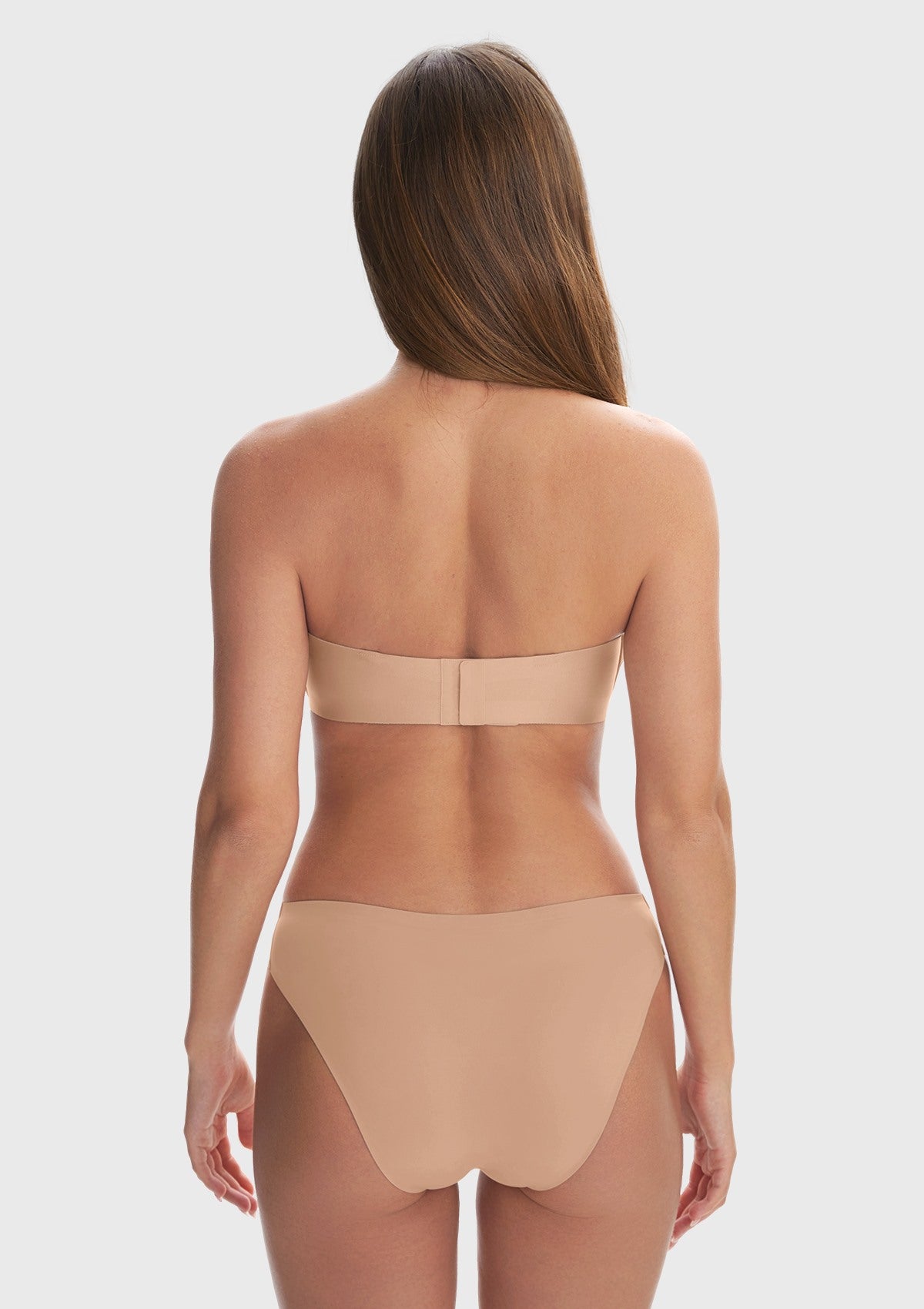 Juliette Bandless Seamless Push Up Strapless Underwire Bra - HSIA