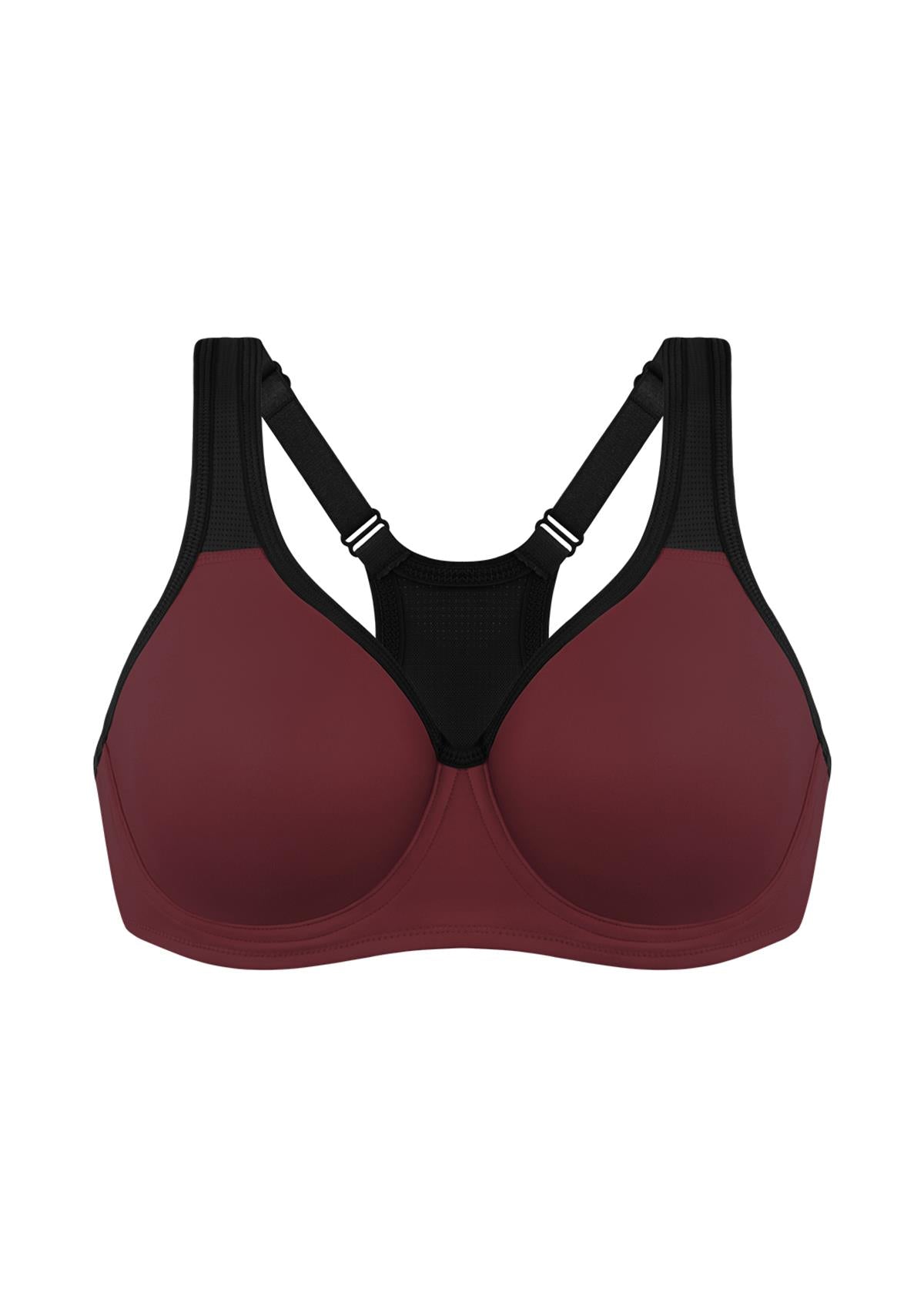 ComfyArc Unlined Outside Underwire Racerback Sports Bra - HSIA