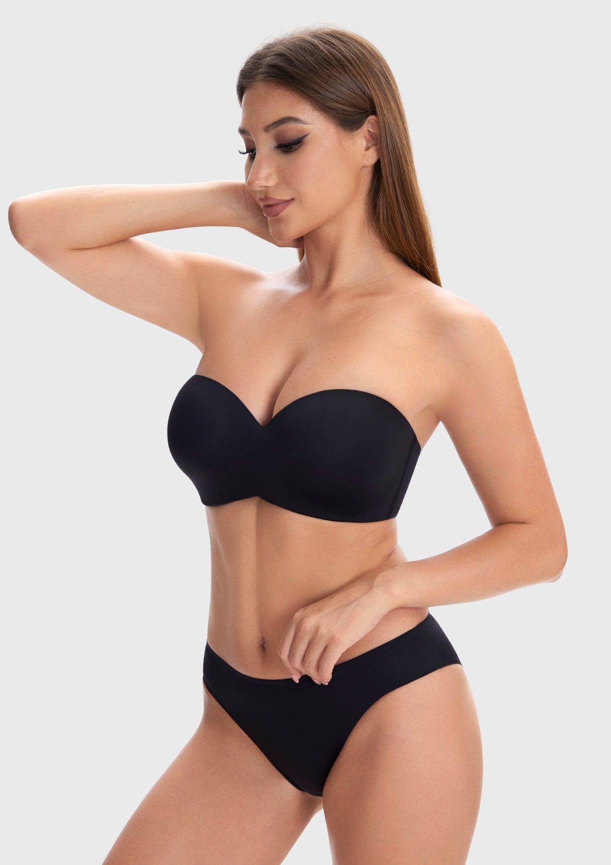 Breya Silicone-Free Seamless Push Up Strapless Bra - HSIA