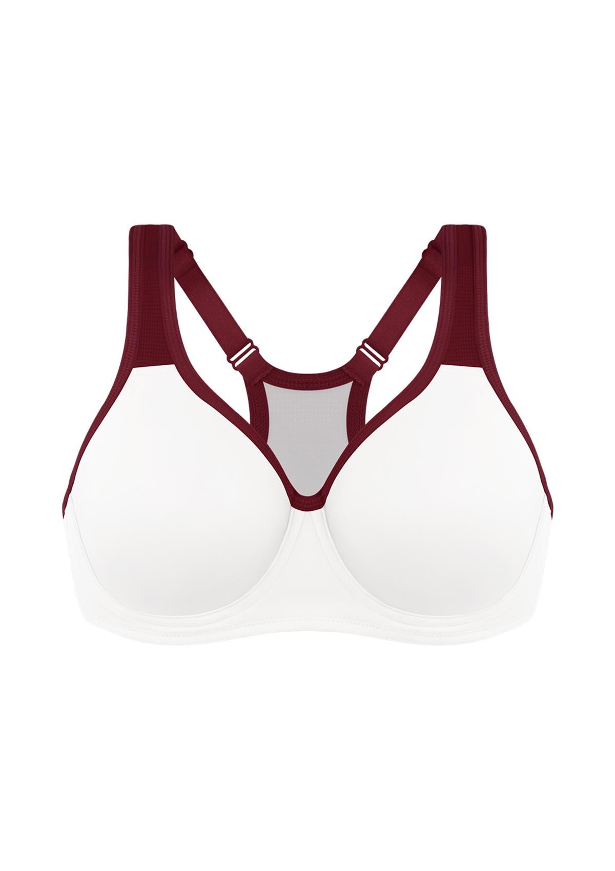 ComfyArc Unlined Outside Underwire Racerback Sports Bra - HSIA