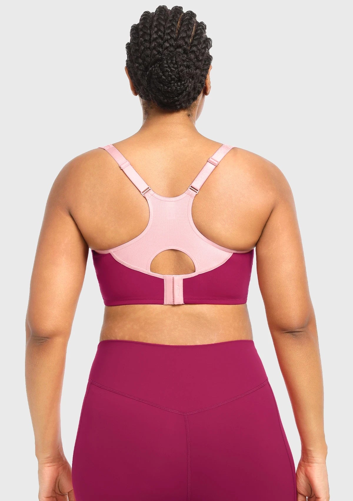 ComfyArc Unlined Outside Underwire Racerback Sports Bra - HSIA