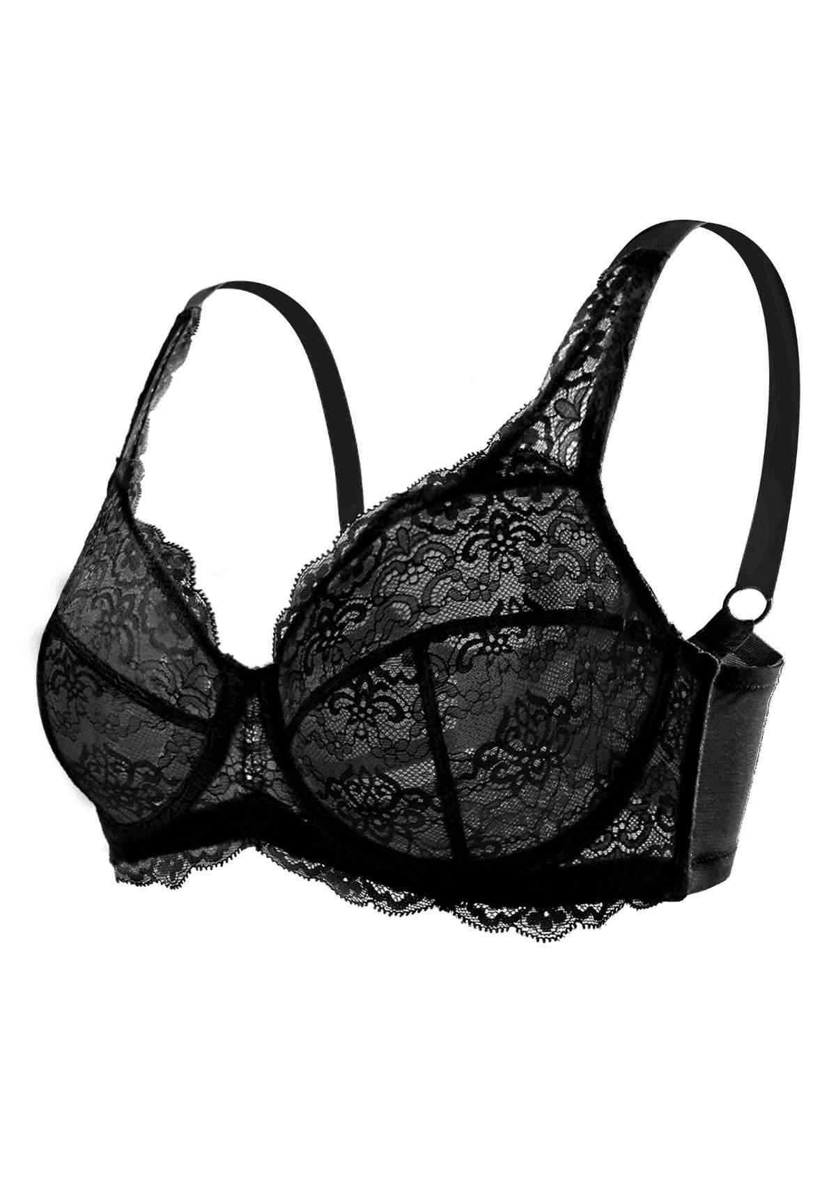 HSIA Black All-Over Floral Lace Bra Bundle - HSIA