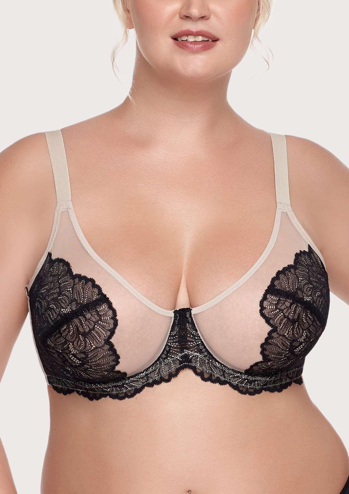 HSIA Blossom Pink Unlined Lace Bra - HSIA