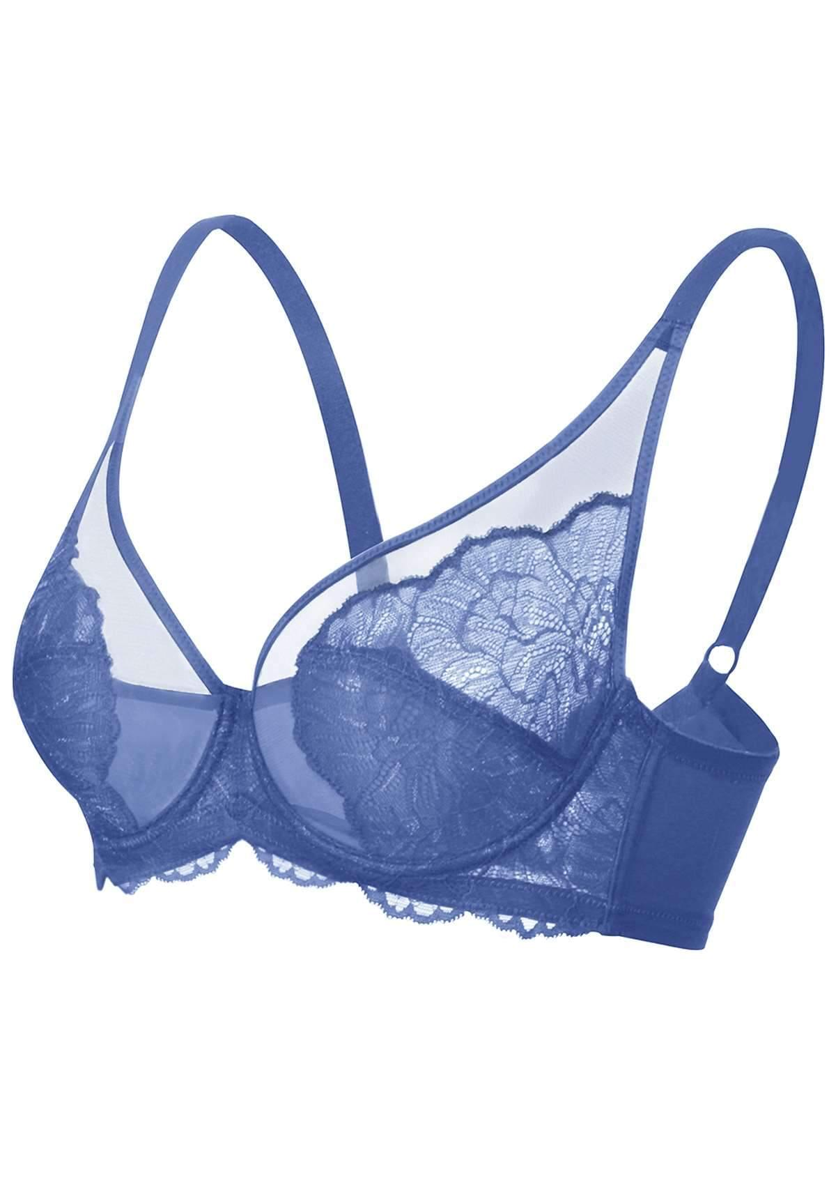 HSIA Blossom Pink Unlined Lace Bra - HSIA