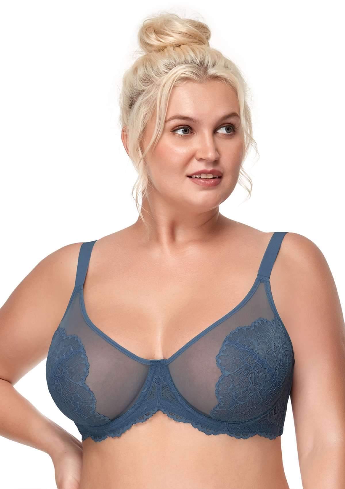 HSIA Blossom Pink Unlined Lace Bra - HSIA