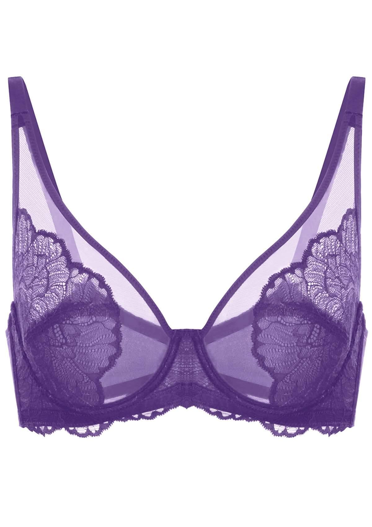HSIA Blossom Pink Unlined Lace Bra - HSIA