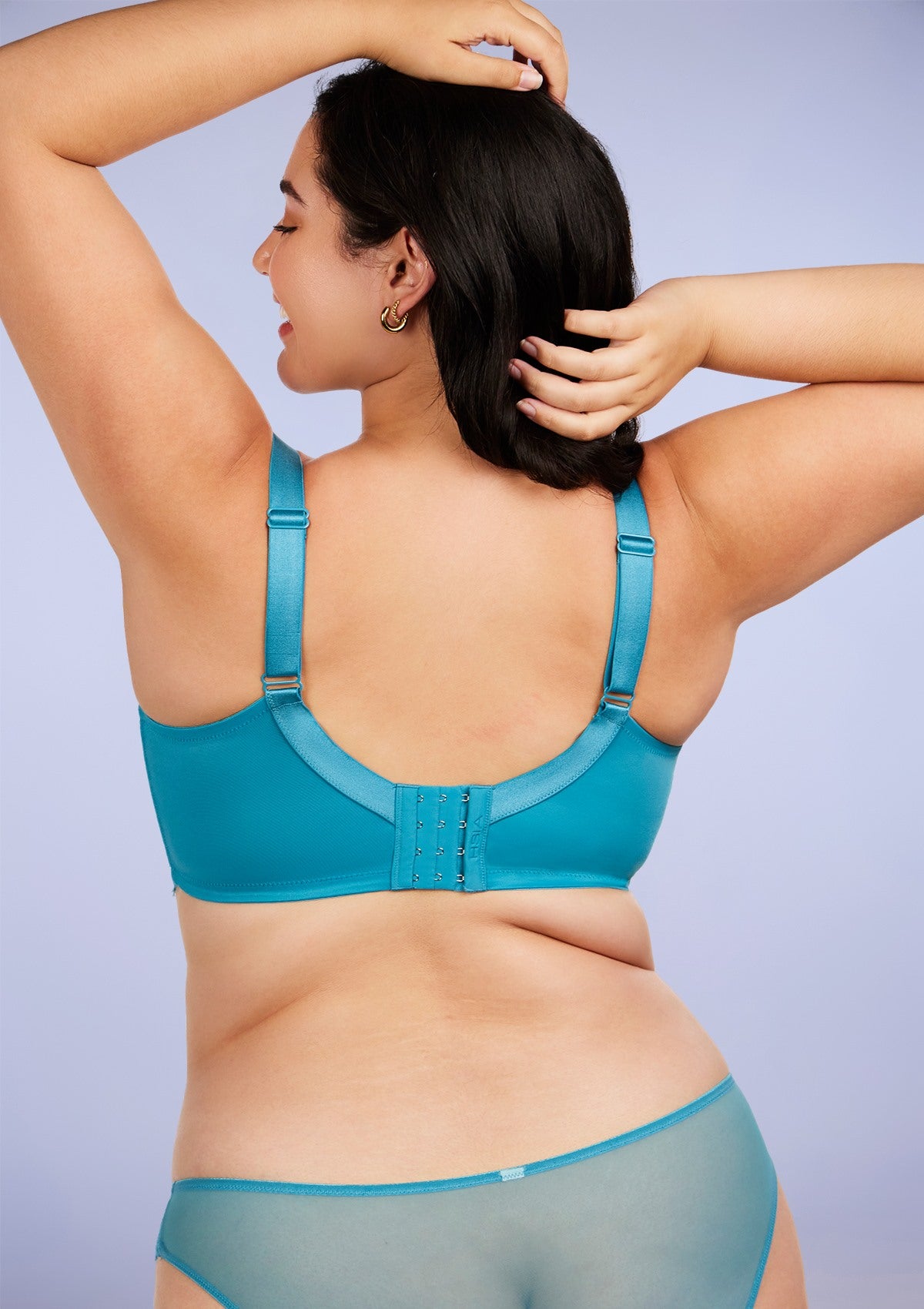 HSIA Horizon Blue Sunflower Underwire Lace Bra - HSIA